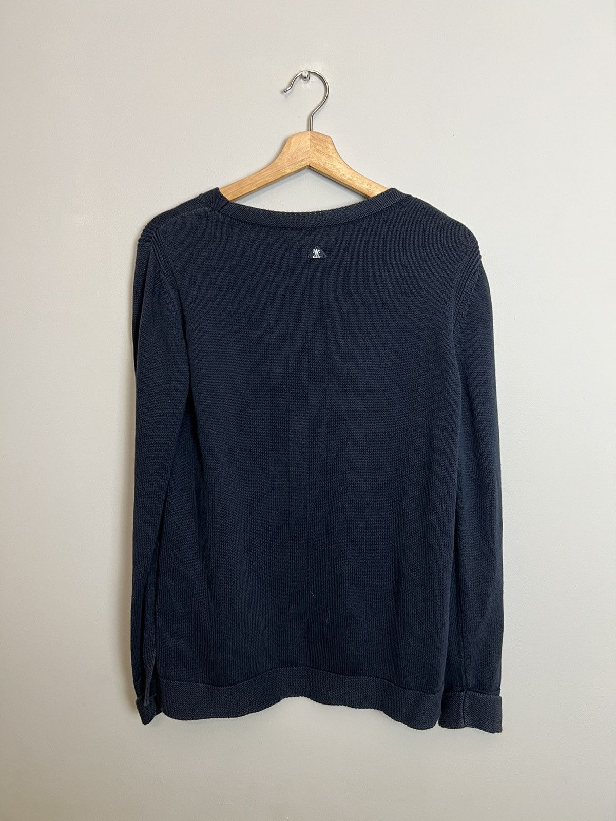 Barbour Rare Vintage Barbour Marl Knit Sweater Navy Jumper Size M / US 6-8 / IT 42-44 - 3 Thumbnail