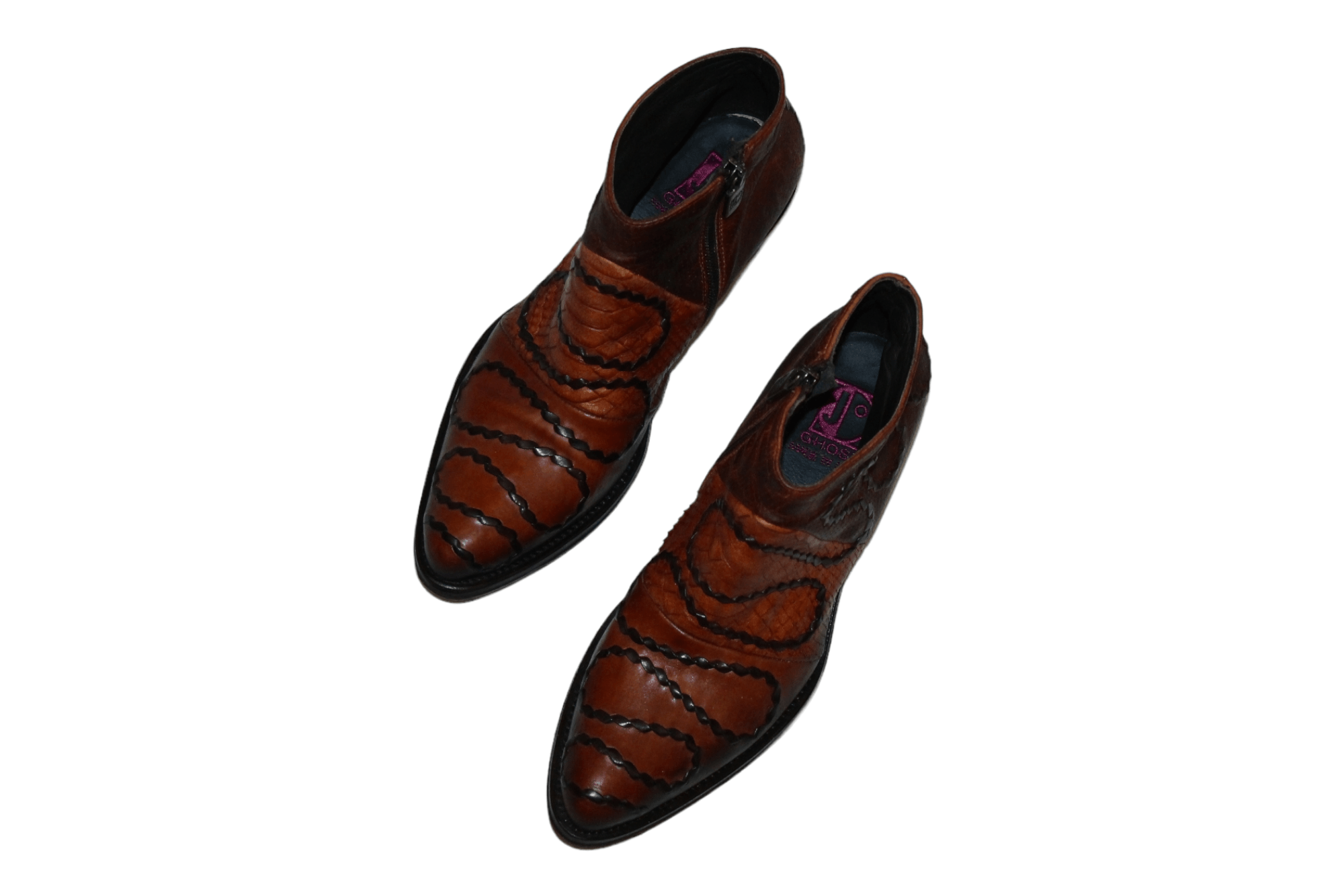 Jo Ghost Jo Ghost Calf-skin Cognac Leather Ankle Boots Size US 7 / IT 37 - 3 Thumbnail