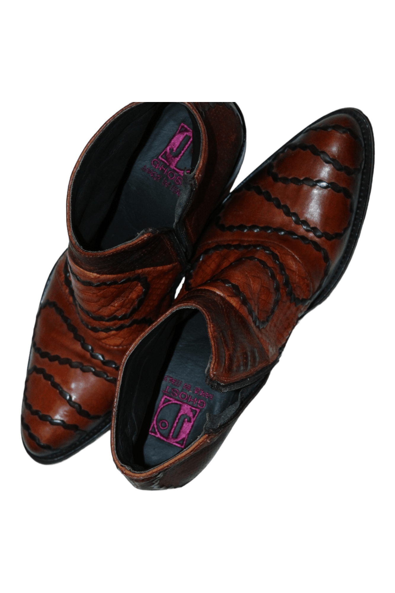 Jo Ghost Jo Ghost Calf-skin Cognac Leather Ankle Boots Size US 7 / IT 37 - 10 Thumbnail