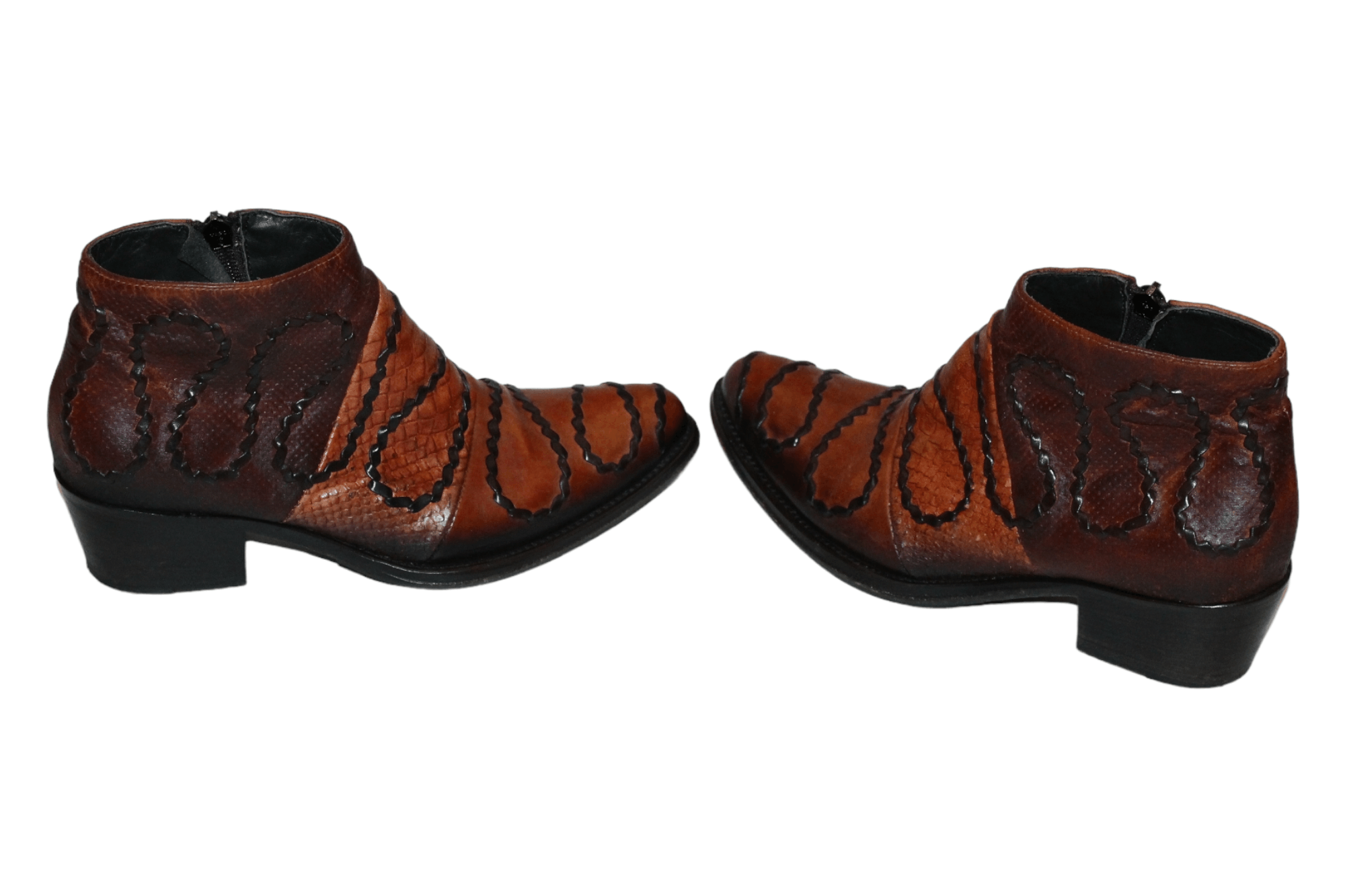 Jo Ghost Jo Ghost Calf-skin Cognac Leather Ankle Boots Size US 7 / IT 37 - 5 Thumbnail