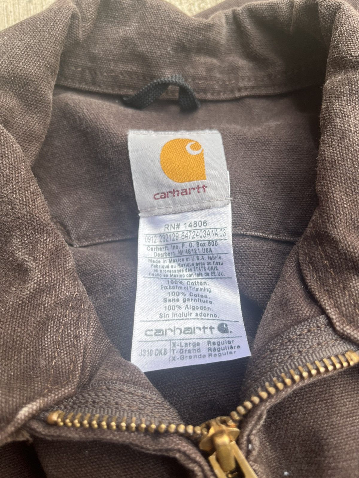 Vintage Brown Carhartt Detroit Jacket