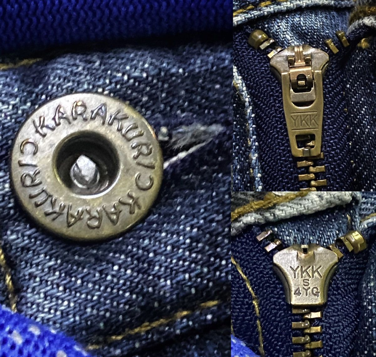Japanese Brand KARAKURI Dragon Multipocket Embroidered Denim Jeans Size US 31 - 13 Thumbnail