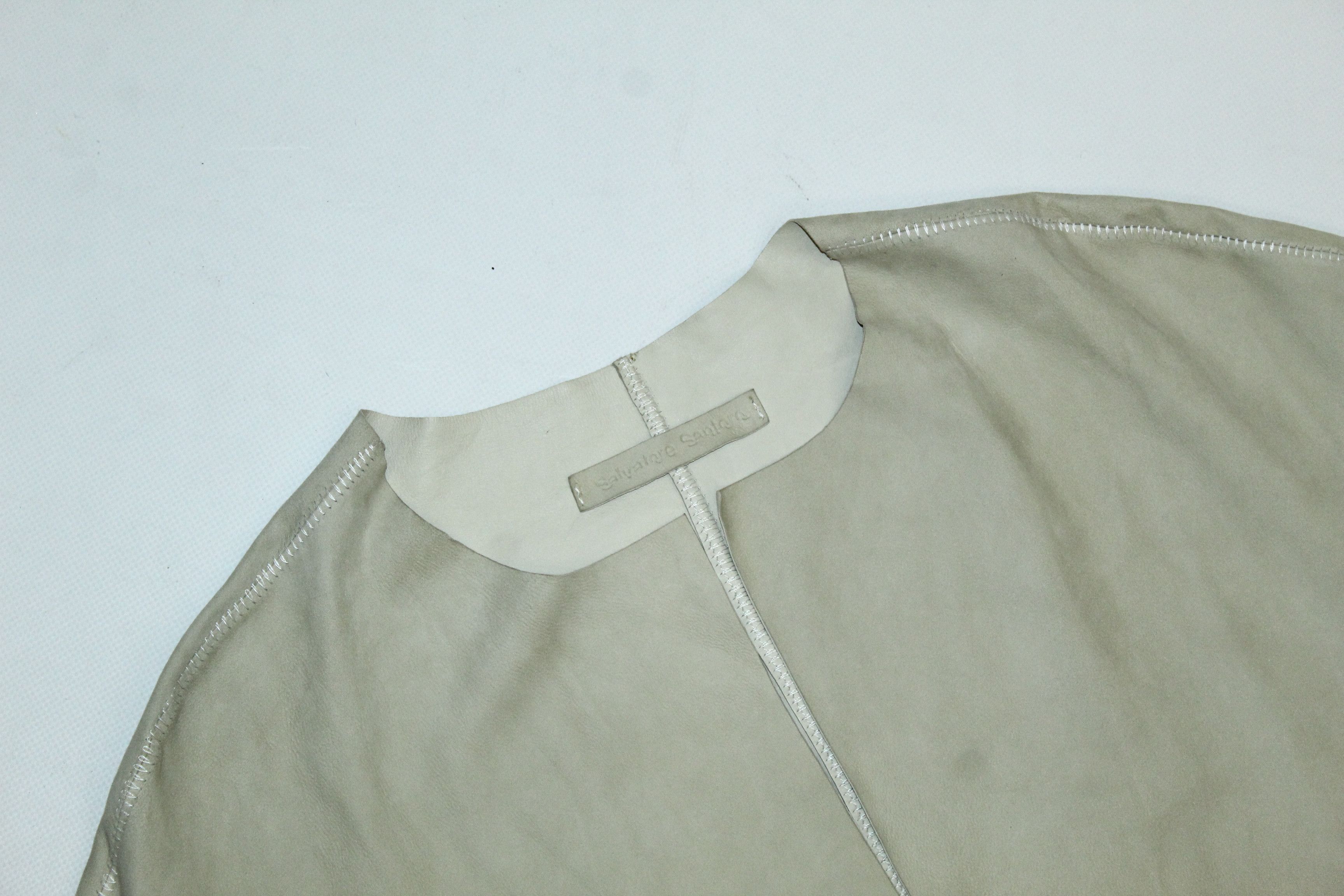 Salvatore Santoro Salvatore Santoro Goatskin Leather Oversized Wrap Vest Size US L / EU 52-54 / 3 - 8 Thumbnail