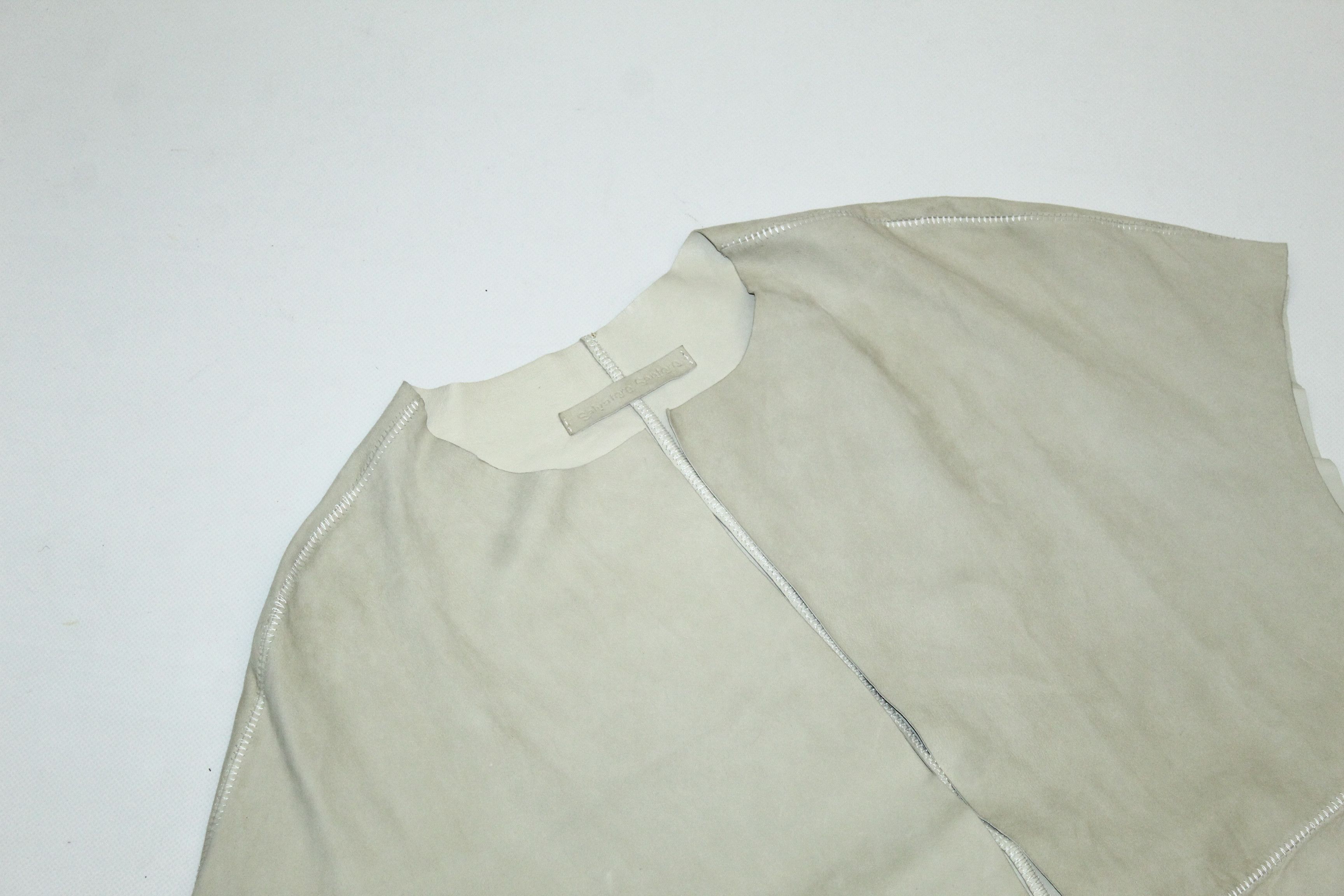Salvatore Santoro Salvatore Santoro Goatskin Leather Oversized Wrap Vest Size US L / EU 52-54 / 3 - 7 Thumbnail