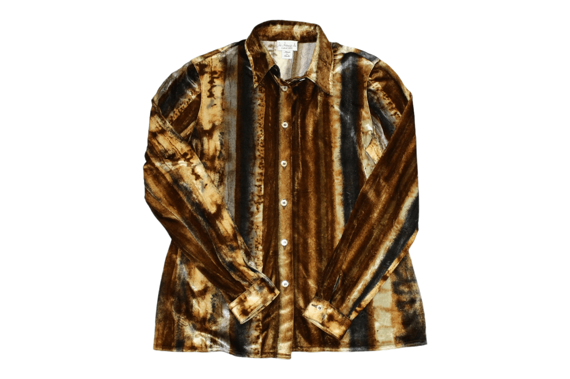 Etro La Chemise de CARACTERE Baroque Style Velour Blouse Size S / US 4 / IT 40 - 1 Thumbnail