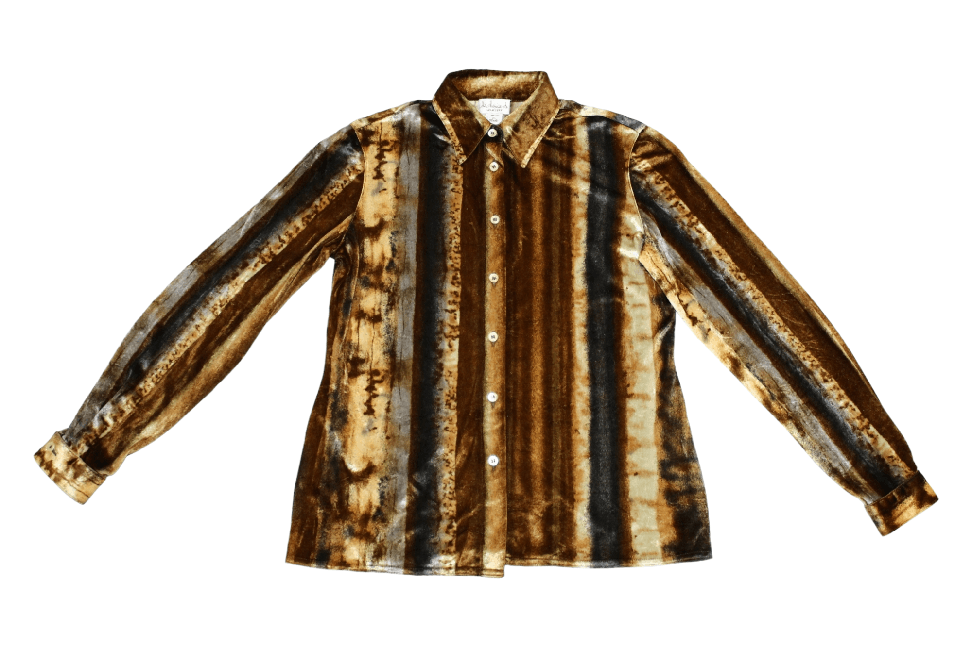 Etro La Chemise de CARACTERE Baroque Style Velour Blouse Size S / US 4 / IT 40 - 3 Thumbnail