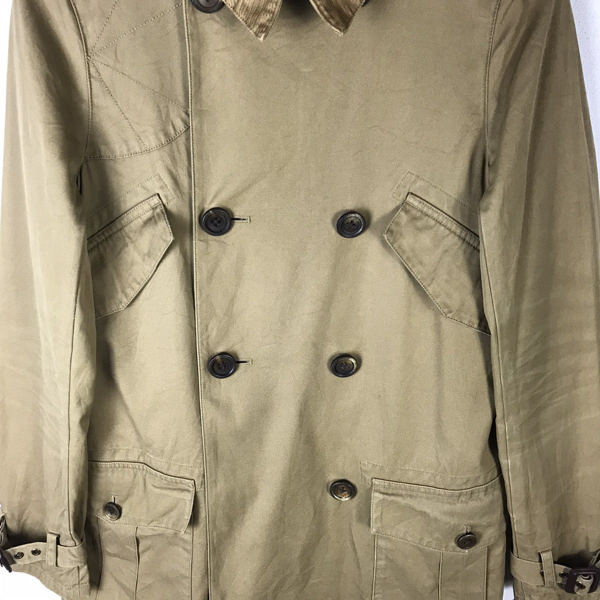 RRL Ralph Lauren × Ralph Lauren × Vintage Vintage Ralph Lauren Double Breasted Long Coat Jacket Size US S / EU 44-46 / 1 - 4 Thumbnail