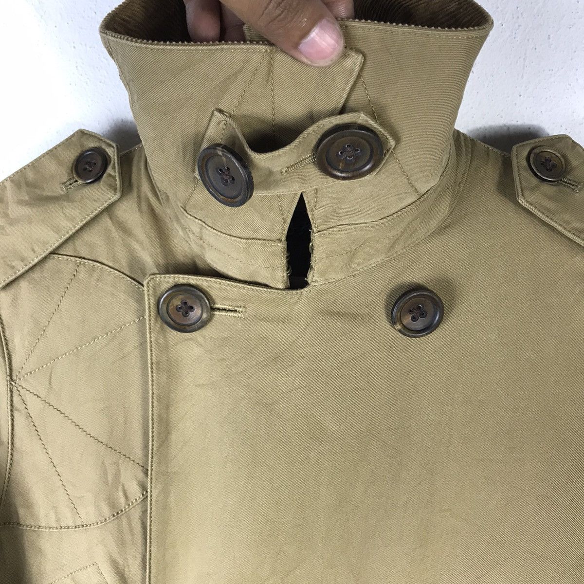 RRL Ralph Lauren × Ralph Lauren × Vintage Vintage Ralph Lauren Double Breasted Long Coat Jacket Size US S / EU 44-46 / 1 - 3 Thumbnail