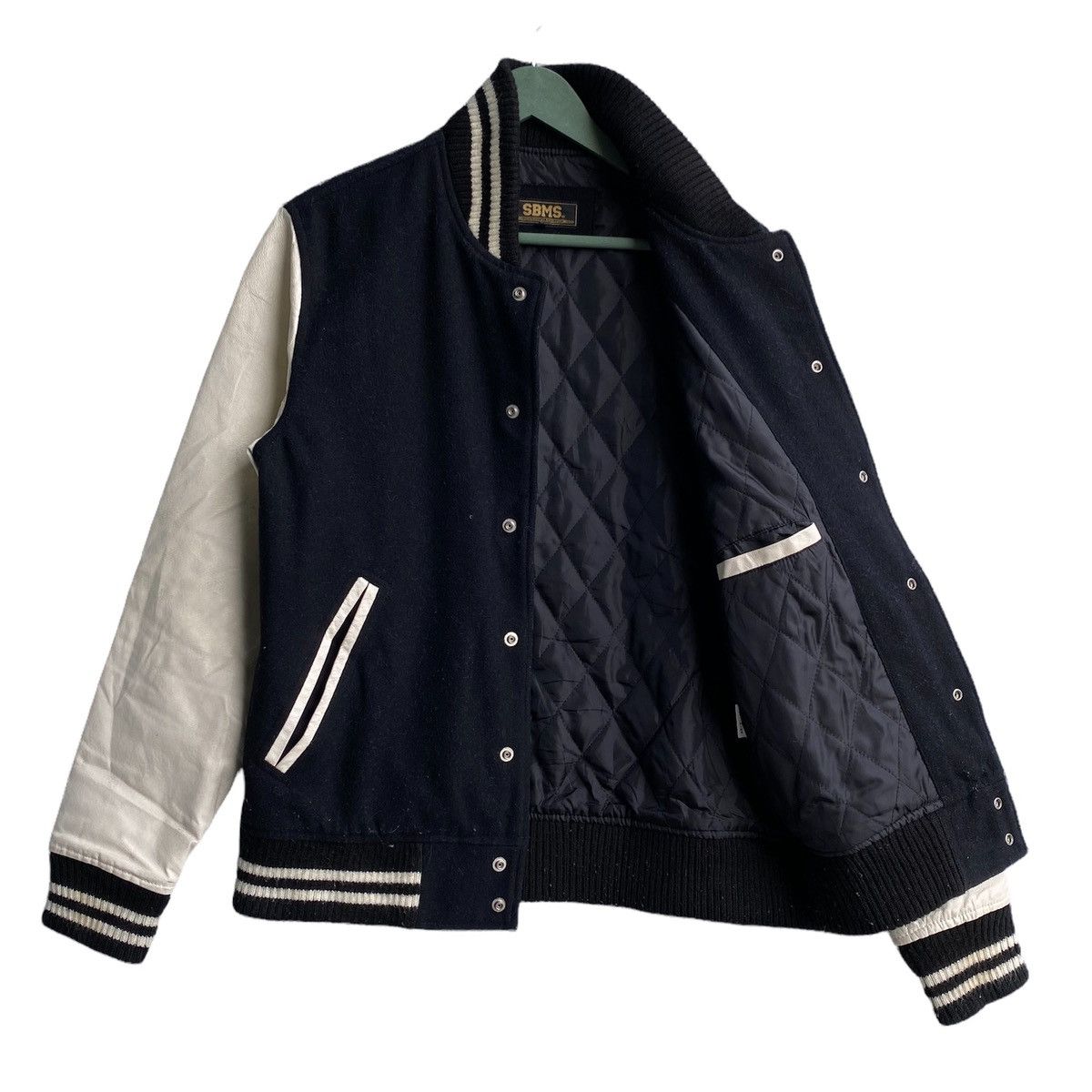 Japanese Brand 💥 Varsity Jacket Sleeves Pig Leather Size US L / EU 52-54 / 3 - 2 Thumbnail