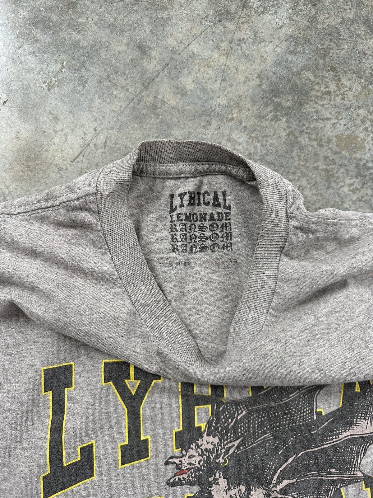 Lyrical Lemonade Lyrical Lemonade x Ransom Clothing Devil Tee Grey Sz. XL Size US XL / EU 56 / 4 - 3 Thumbnail