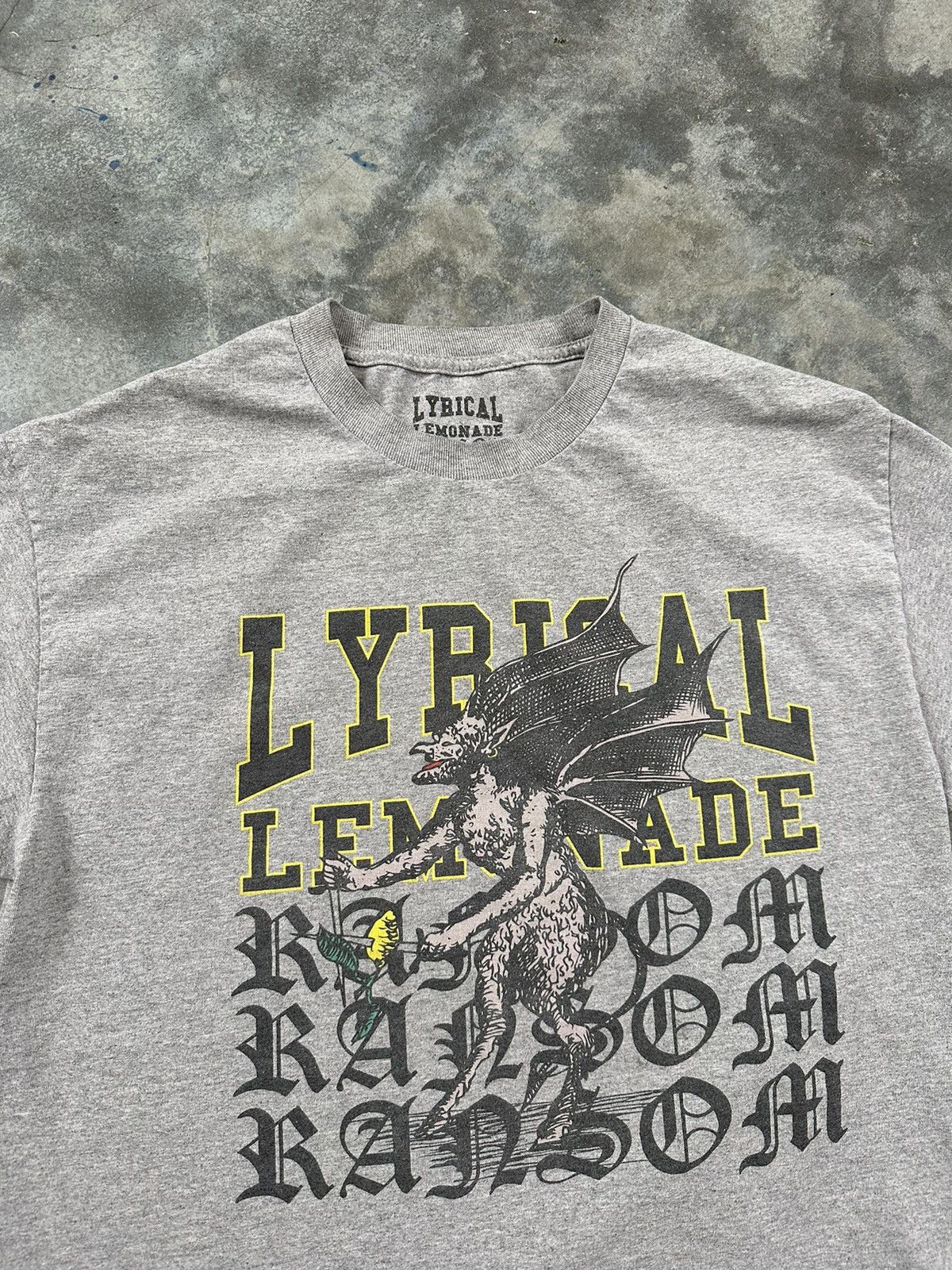 Lyrical Lemonade Lyrical Lemonade x Ransom Clothing Devil Tee Grey Sz. XL Size US XL / EU 56 / 4 - 2 Thumbnail