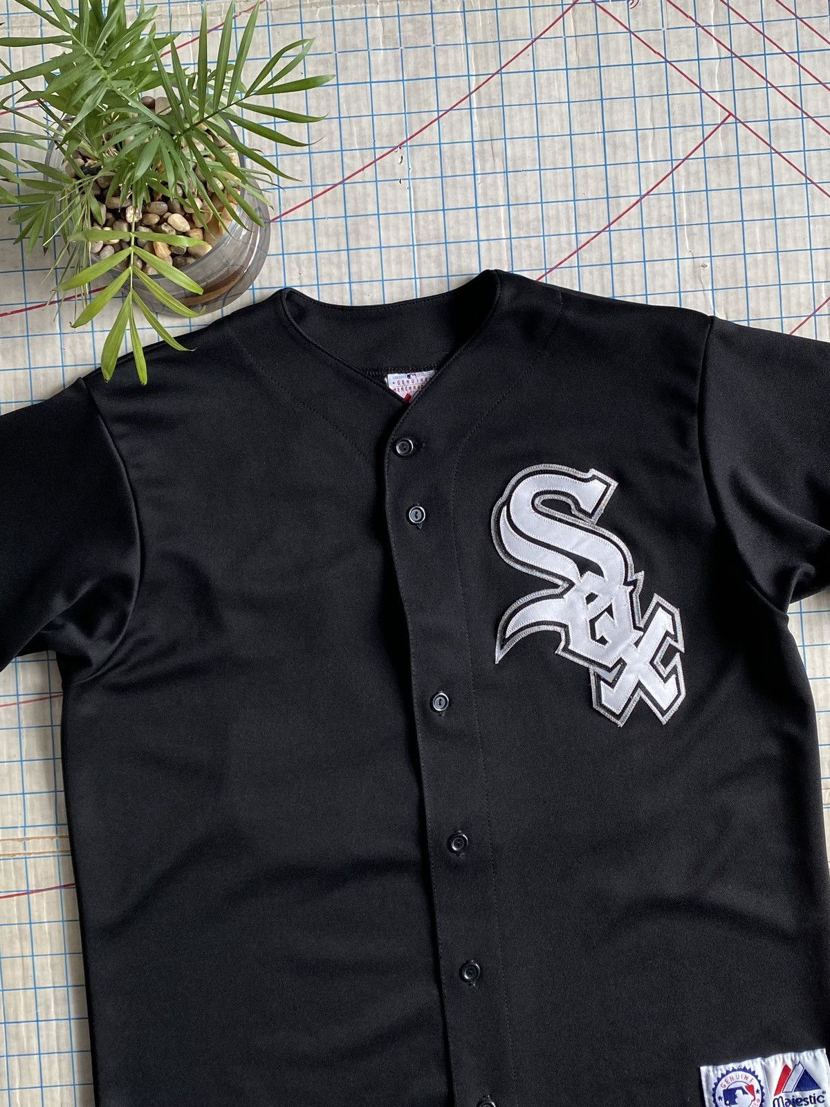 MLB × Majestic × Vintage Majestic Chicago Black Sox’s Jim Thome Jersey Fits Large Size US L / EU 52-54 / 3 - 4 Thumbnail