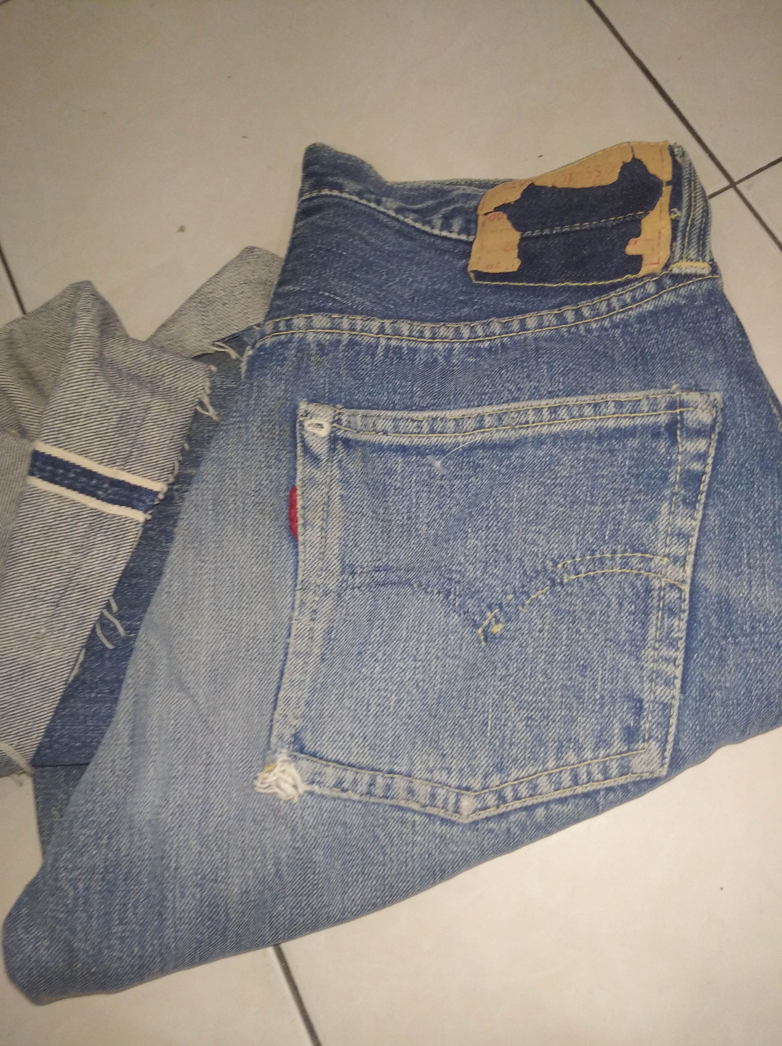 Vintage Levi's 50's Big E selvedge short pants