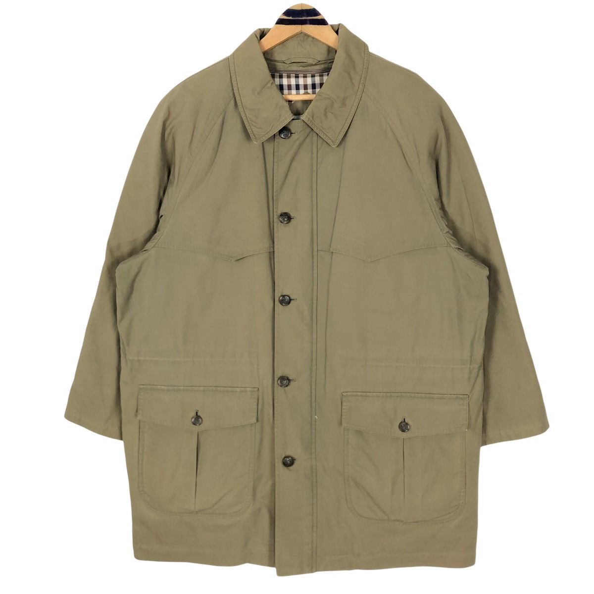 Aquascutum Vintage Aquascutum Of London Button Up Parka Size US XL / EU 56 / 4 - 1 Thumbnail