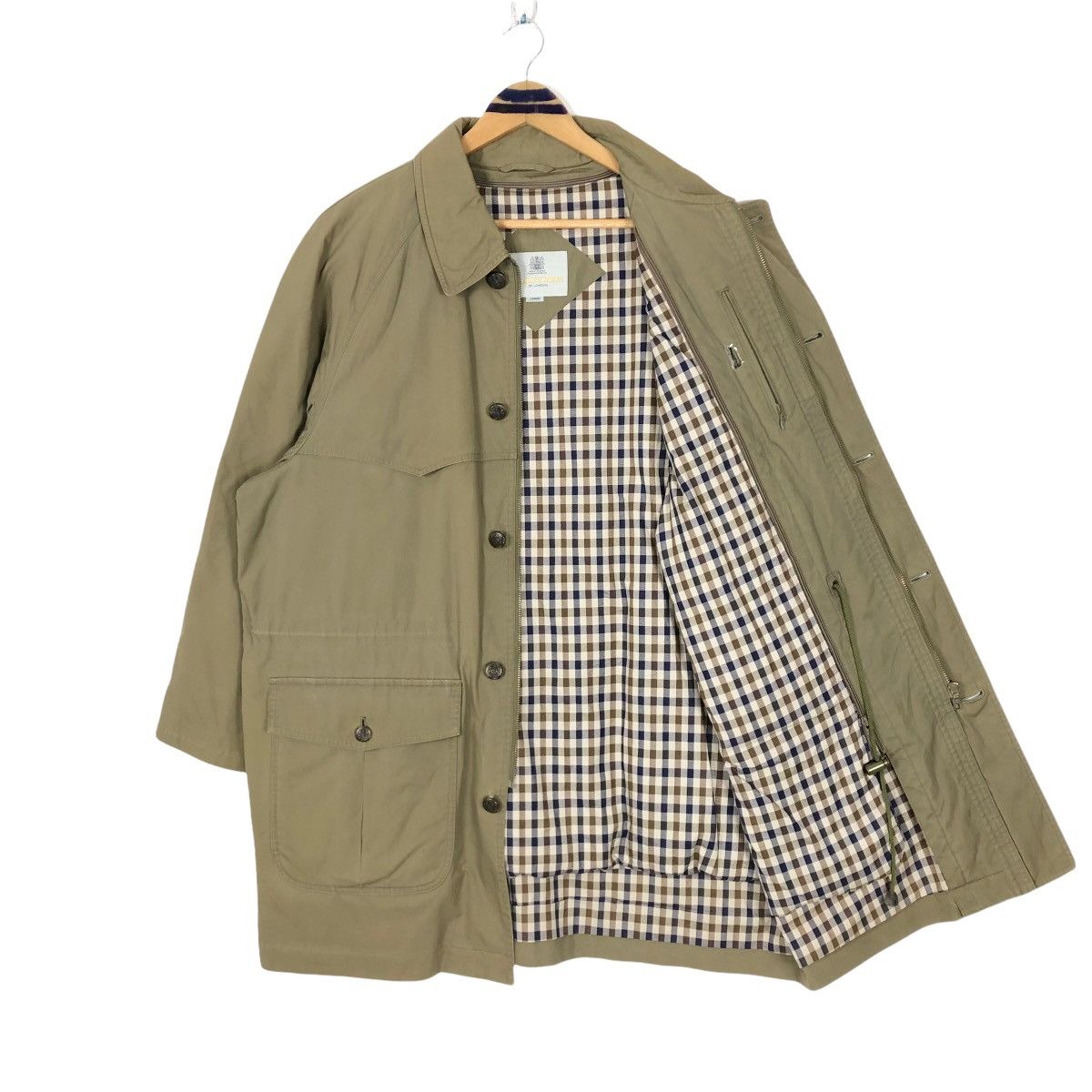 Aquascutum Vintage Aquascutum Of London Button Up Parka Size US XL / EU 56 / 4 - 7 Thumbnail