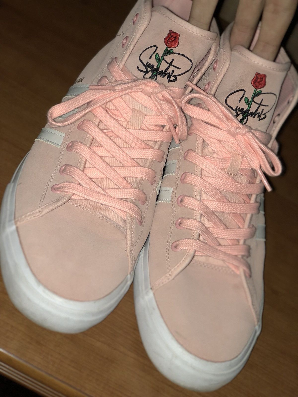 Adidas matchcourt nakel smith pink best sale