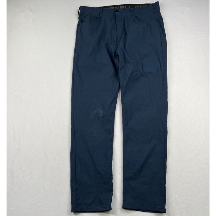 Vintage DENALI Travel Pants Mens 36x32 Straight Fit Blue Nylon