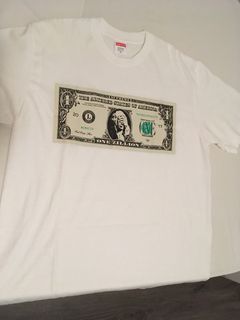 Supreme dollar tee outlet white