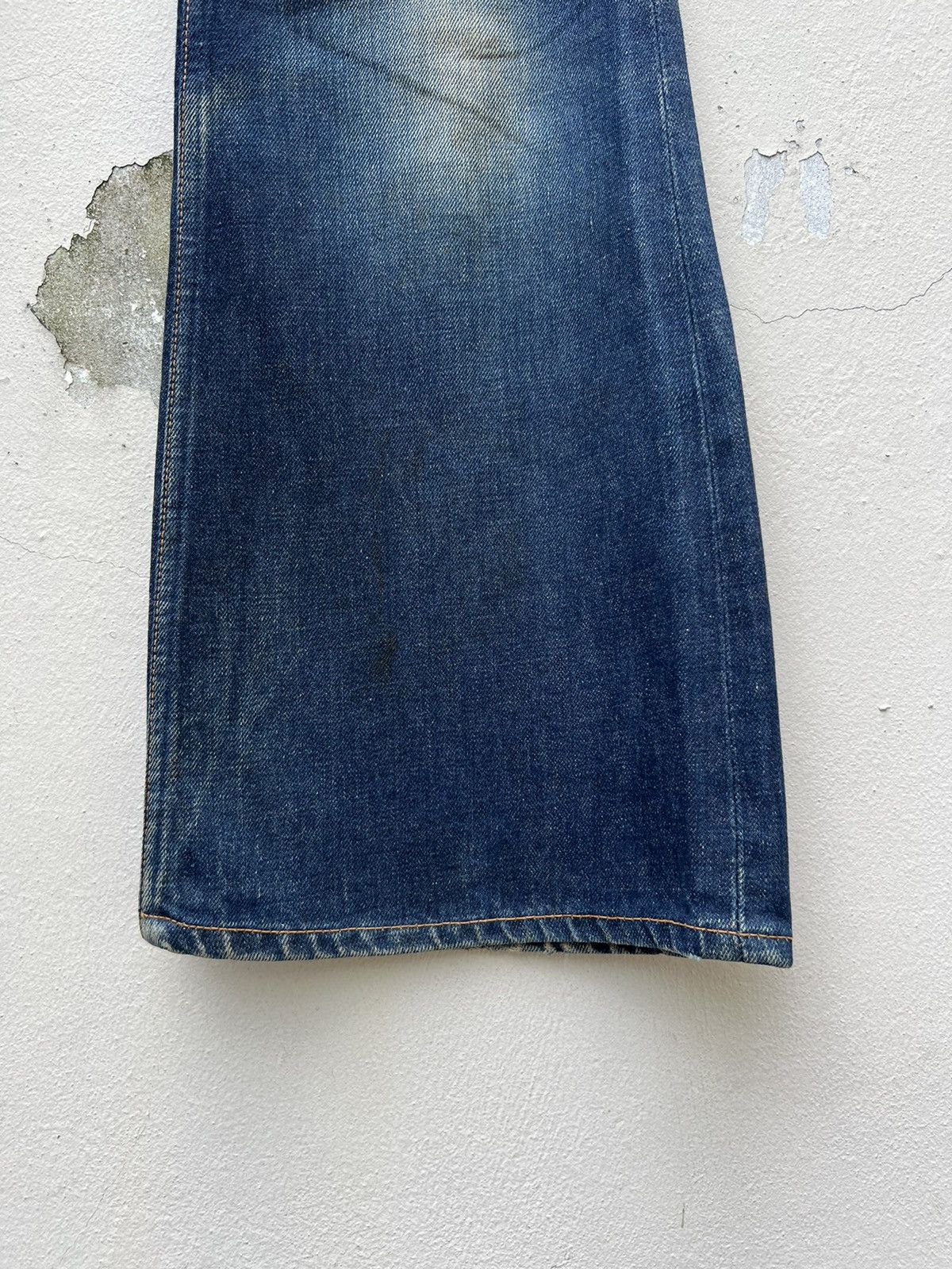 Vintage Super Flare Vintage 70s Bivason Dirty Mud Denim Jeans Size US 30 / EU 46 - 8 Thumbnail