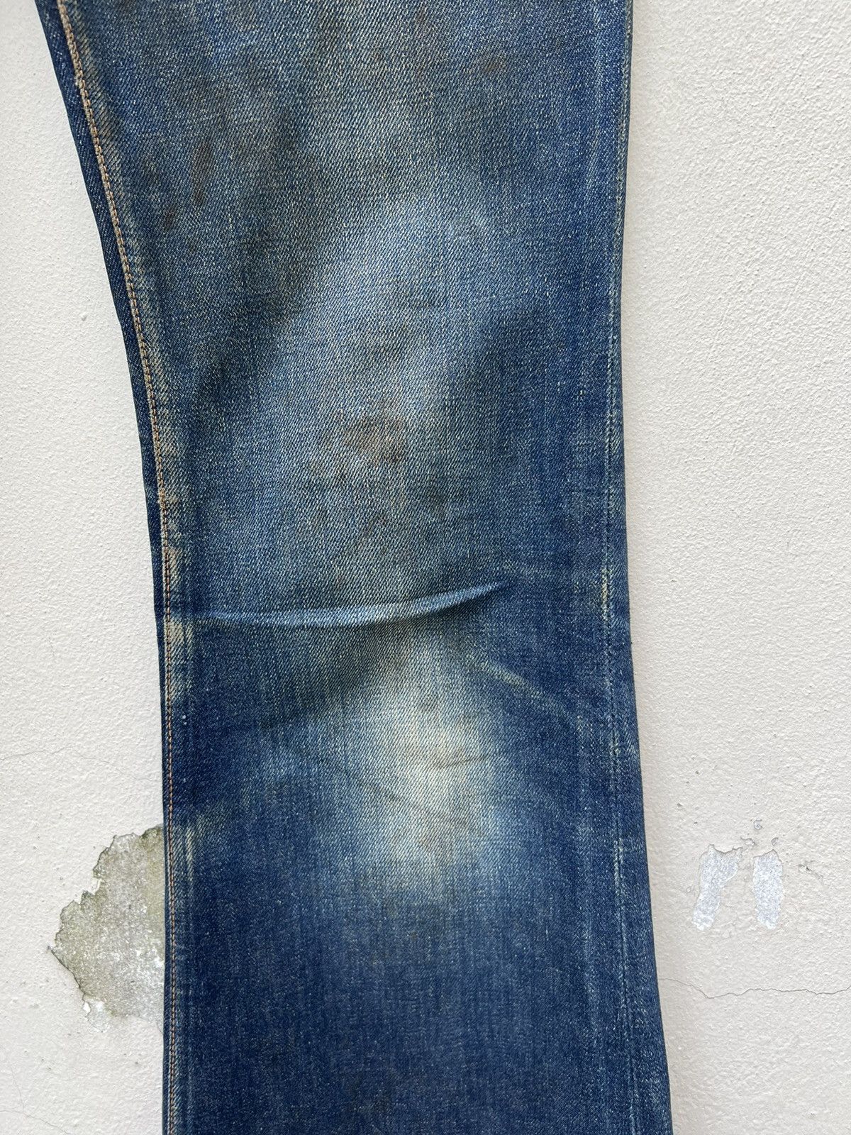 Vintage Super Flare Vintage 70s Bivason Dirty Mud Denim Jeans Size US 30 / EU 46 - 7 Thumbnail