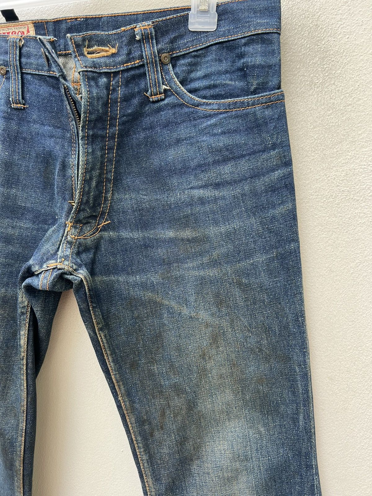 Vintage Super Flare Vintage 70s Bivason Dirty Mud Denim Jeans Size US 30 / EU 46 - 6 Thumbnail