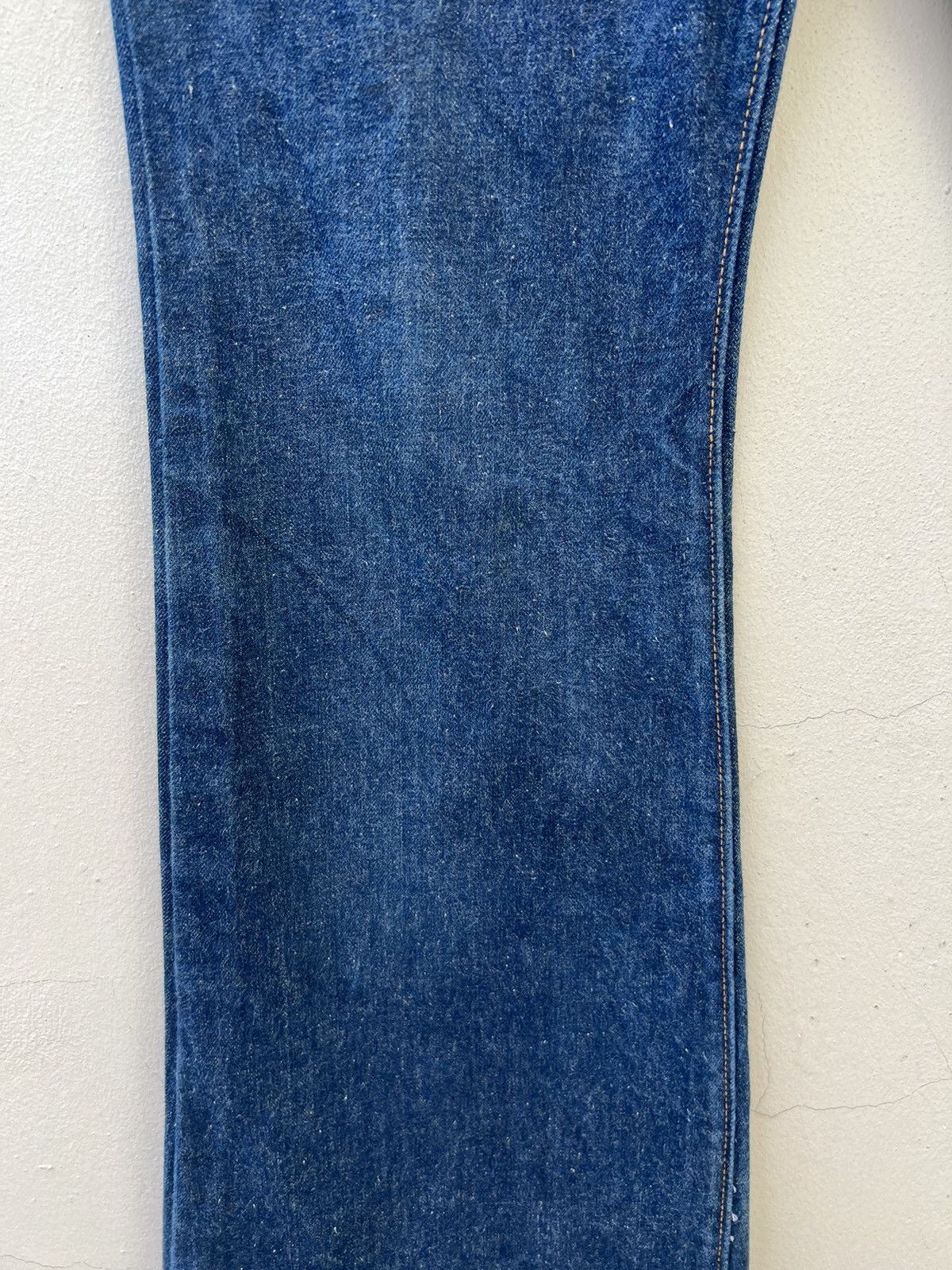 Vintage Super Flare VTG 70s Canton X-West Sun Fade Blue Denim Jeans Size US 31 - 5 Thumbnail