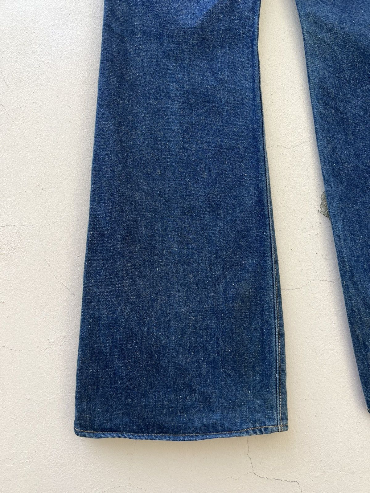 Vintage Super Flare VTG 70s Canton X-West Sun Fade Blue Denim Jeans Size US 31 - 13 Thumbnail
