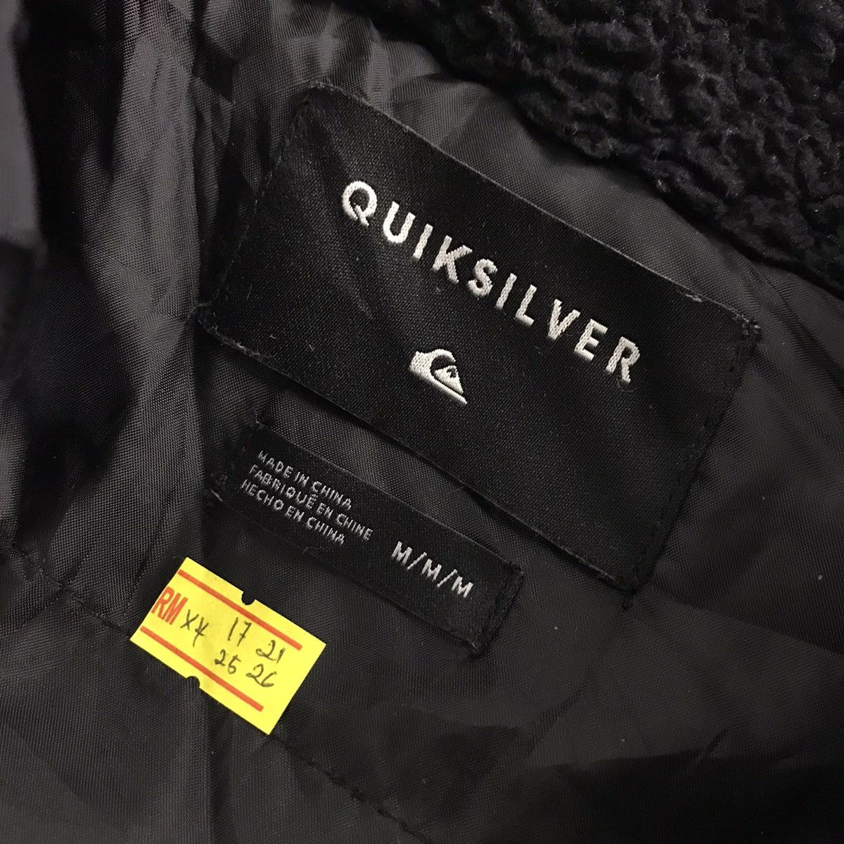 Quiksilver Quiksilver Fleece Sherpa Black Jacket Size US M / EU 48-50 / 2 - 6 Thumbnail