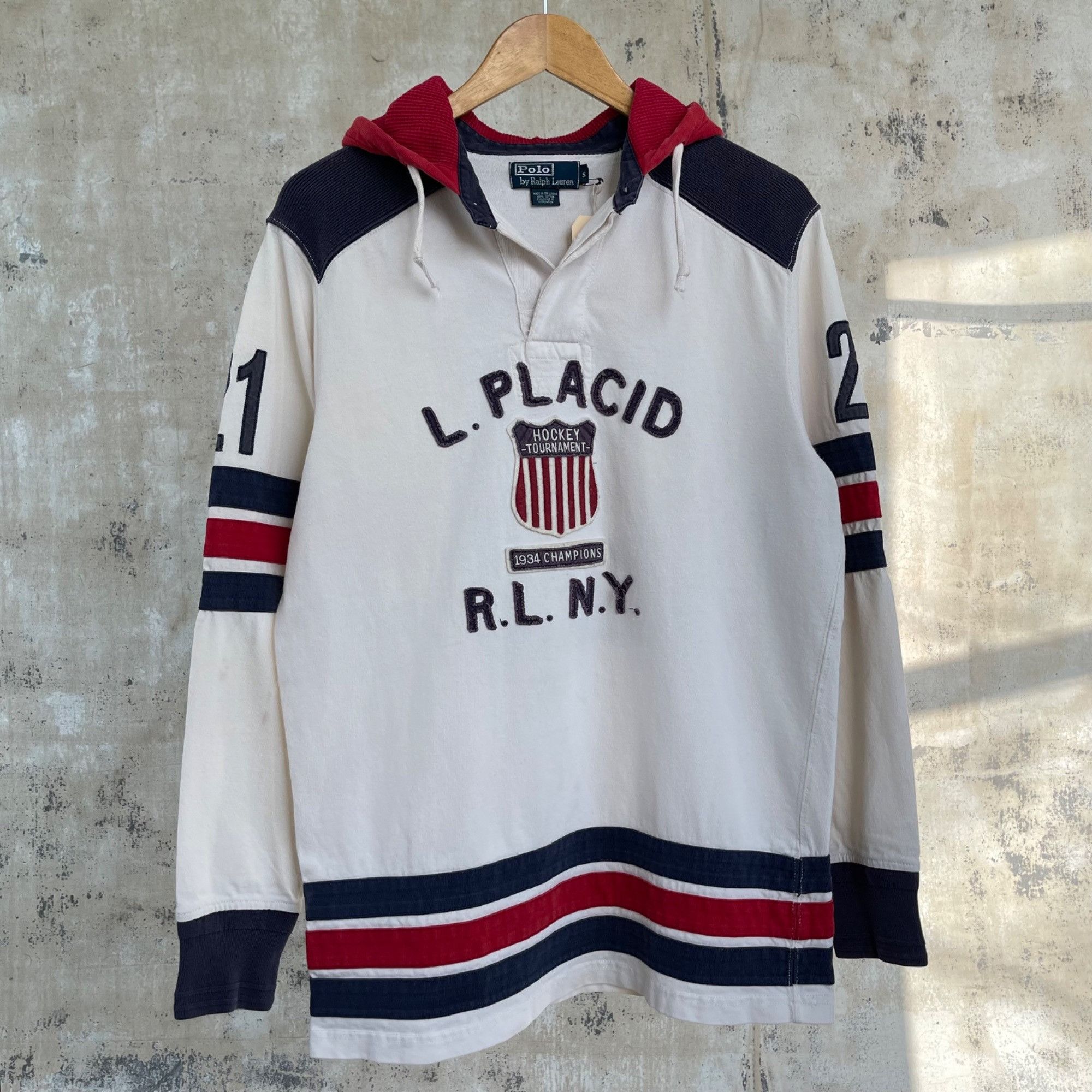 Polo Ralph Lauren Polo Lake Placid Hockey Hoodie 90s Ralph Lauren | Grailed