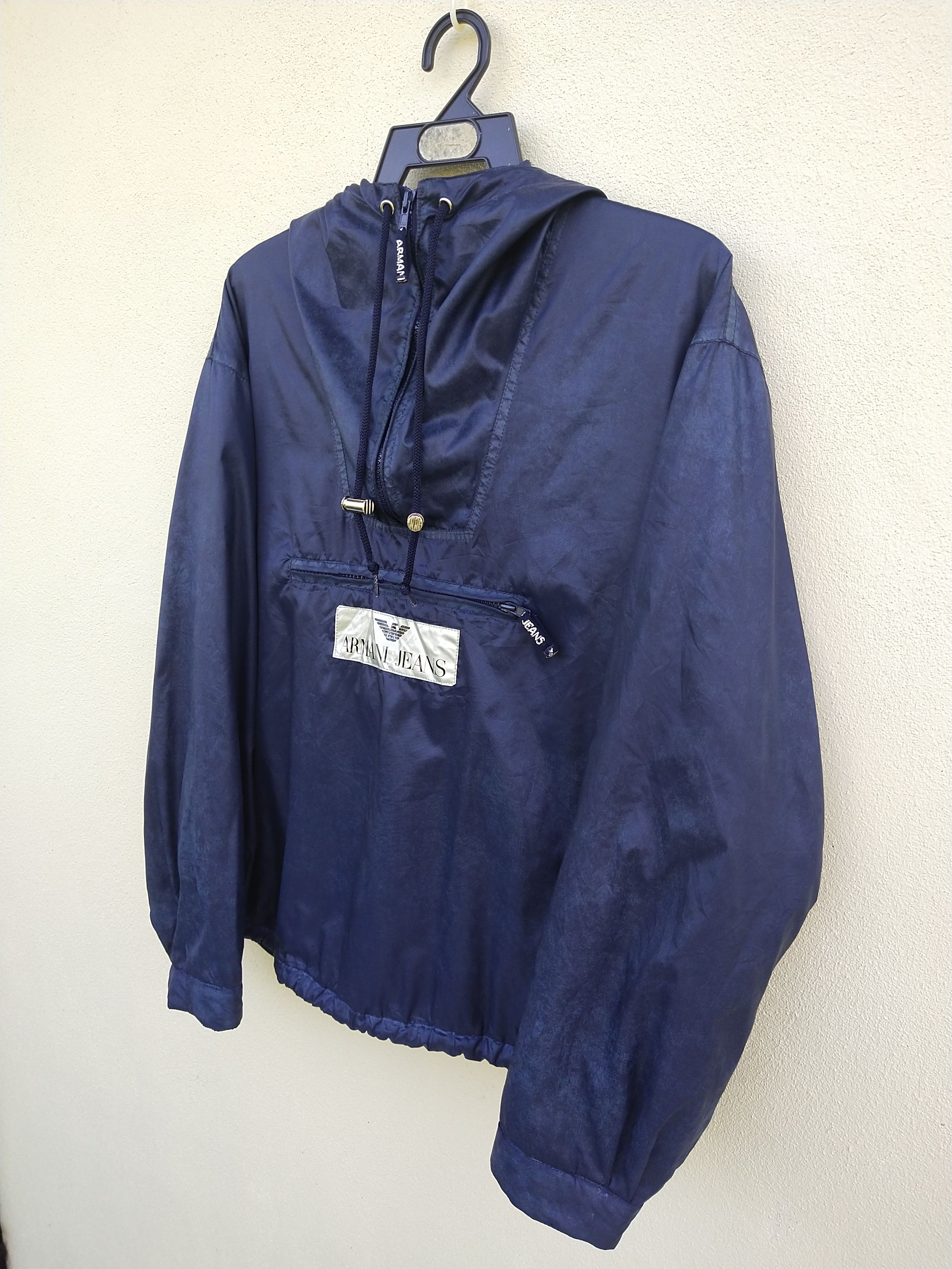 Armani × Giorgio Armani × Vintage Vintage Armani Jeans Anorak Jacket Size US M / EU 48-50 / 2 - 5 Thumbnail