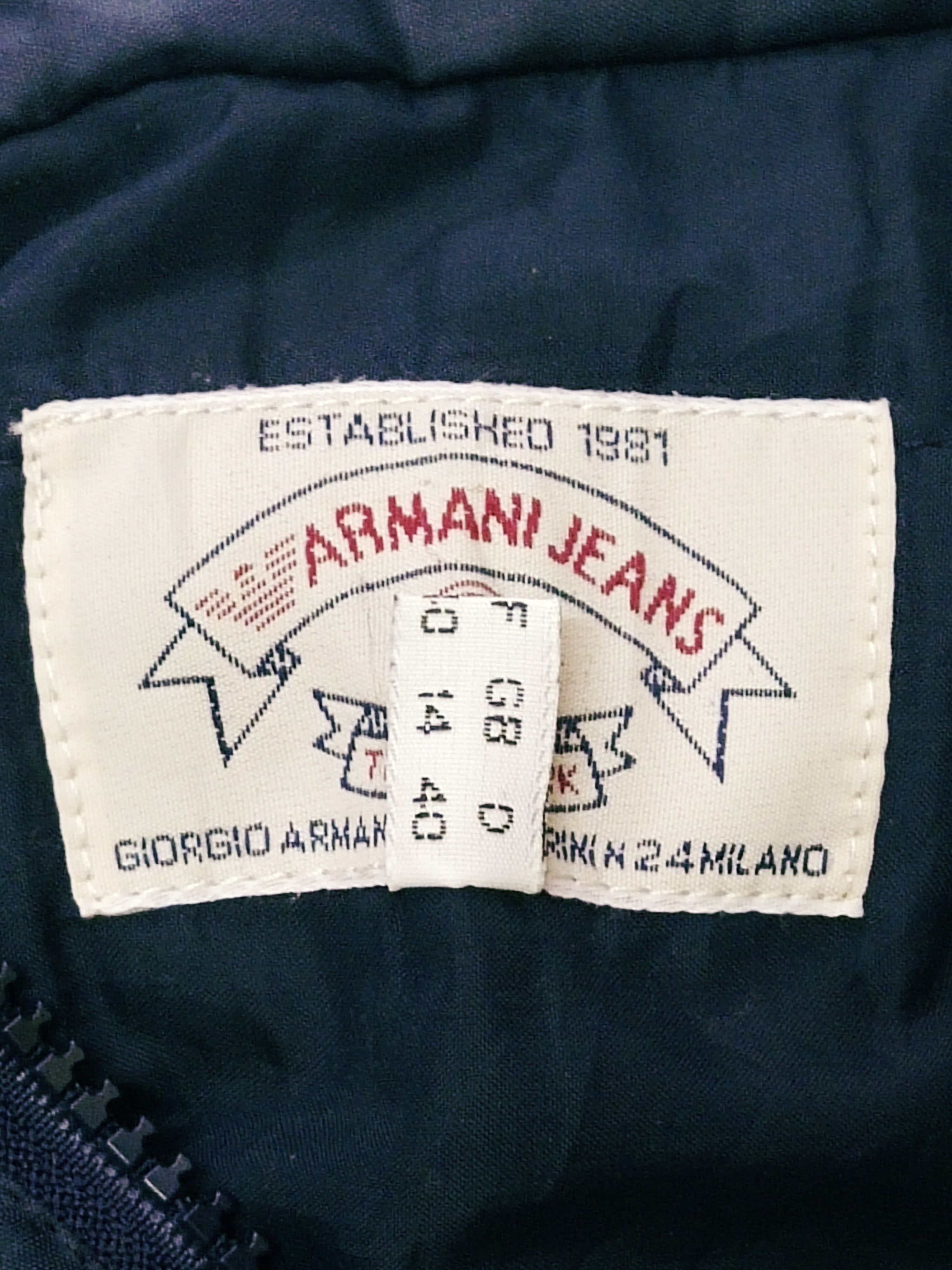 Armani × Giorgio Armani × Vintage Vintage Armani Jeans Anorak Jacket Size US M / EU 48-50 / 2 - 10 Thumbnail