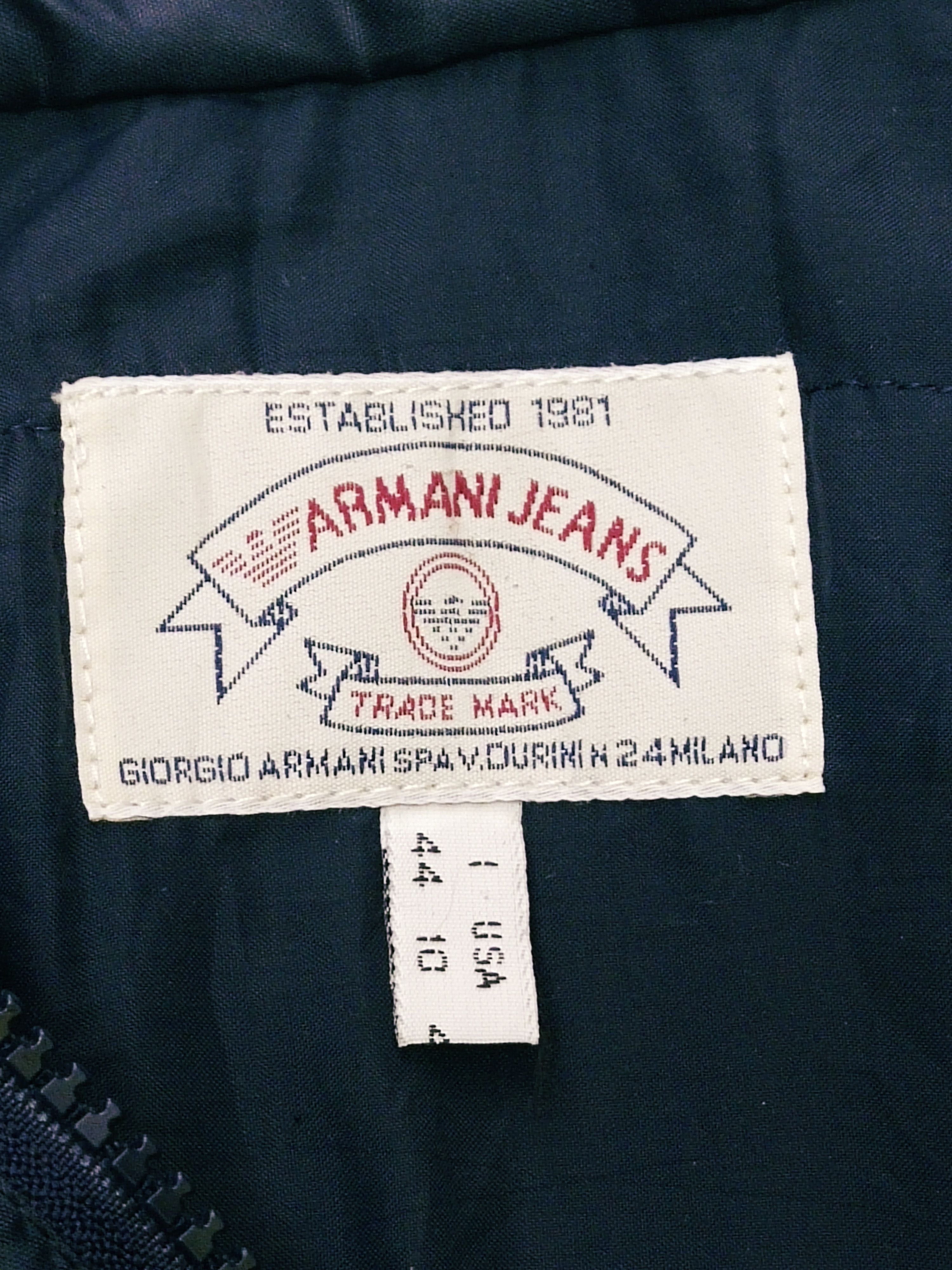 Armani × Giorgio Armani × Vintage Vintage Armani Jeans Anorak Jacket Size US M / EU 48-50 / 2 - 9 Thumbnail