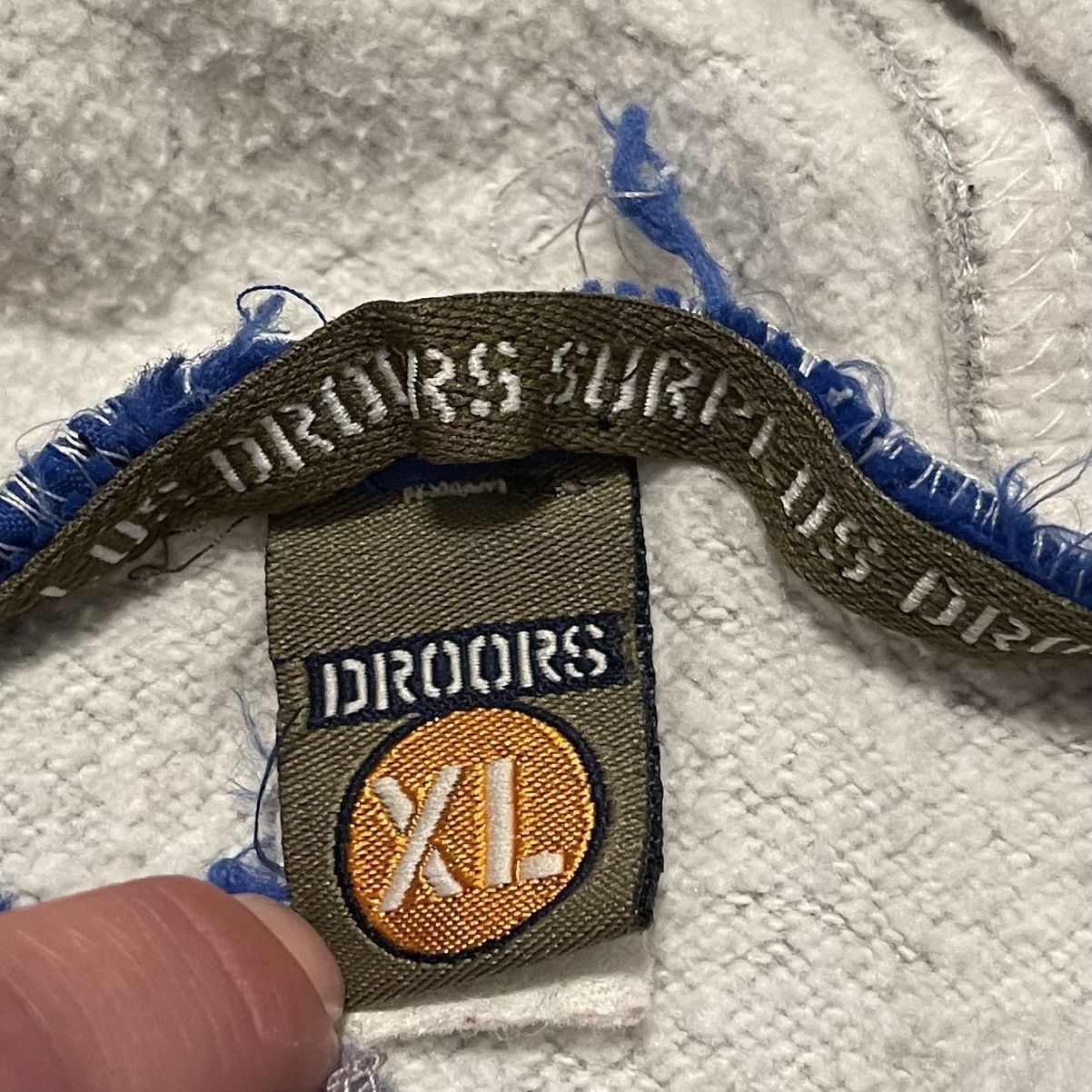 Droors DROORS CLOTHING STREETWEAR SKATEBOARD 90s HOODIE! Size US XL / EU 56 / 4 - 6 Thumbnail