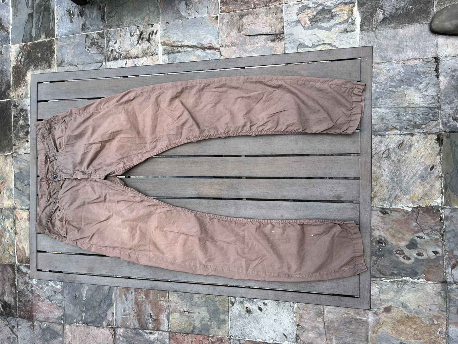 image of Rick Owens Dna Dust Brown Pants, Men's (Size 30)