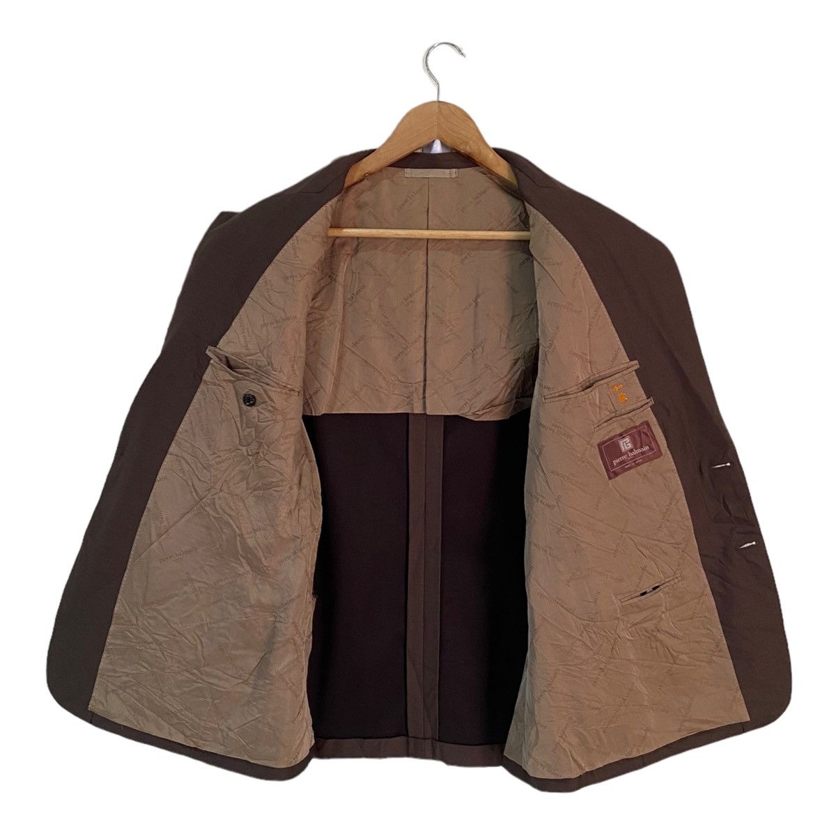 Balmain × Pierre Balmain PIERRE BALMAIN METALLIC BROWN LUXURY DESIGN BLAZER COAT Size US S / EU 44-46 / 1 - 3 Thumbnail