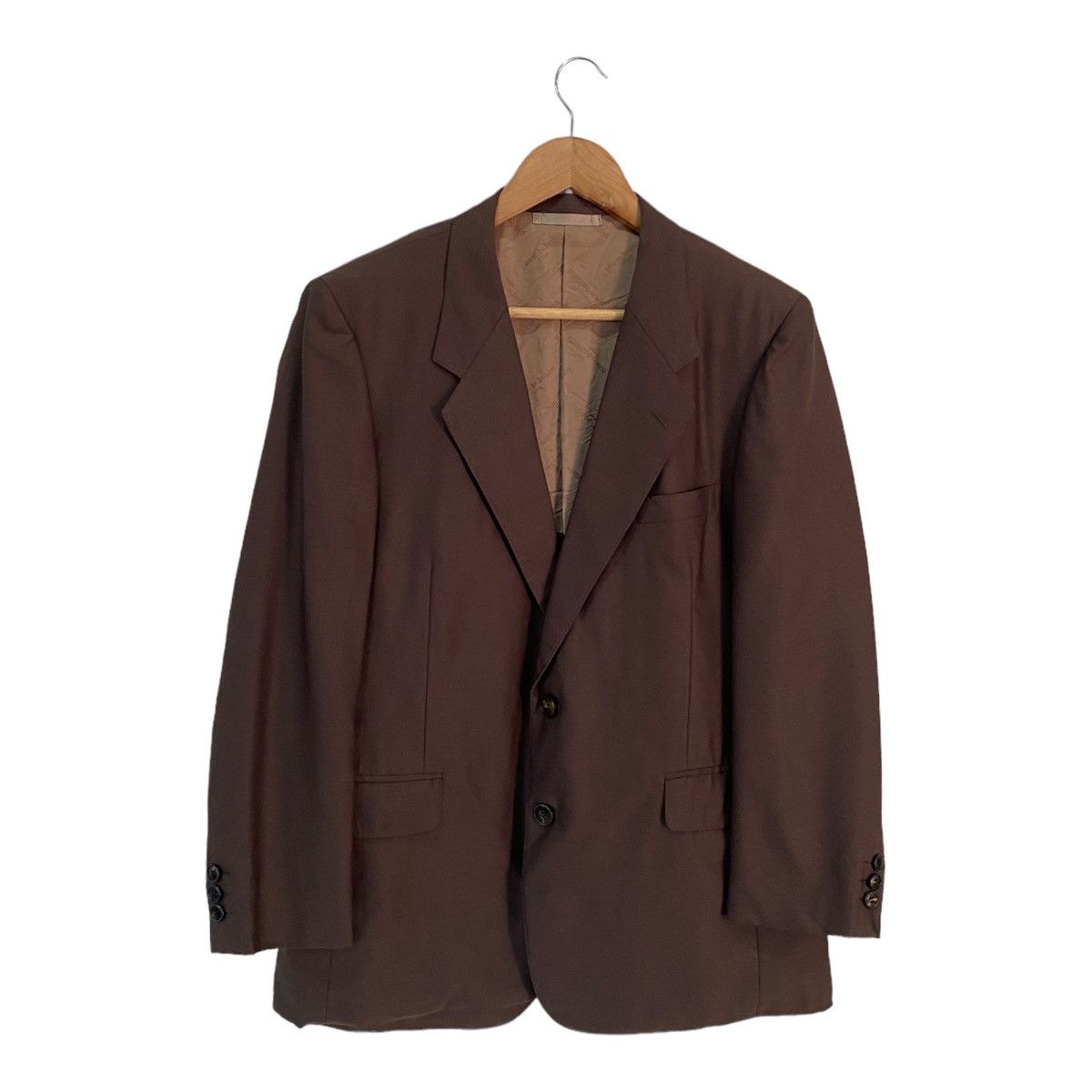 Balmain × Pierre Balmain PIERRE BALMAIN METALLIC BROWN LUXURY DESIGN BLAZER COAT Size US S / EU 44-46 / 1 - 2 Thumbnail