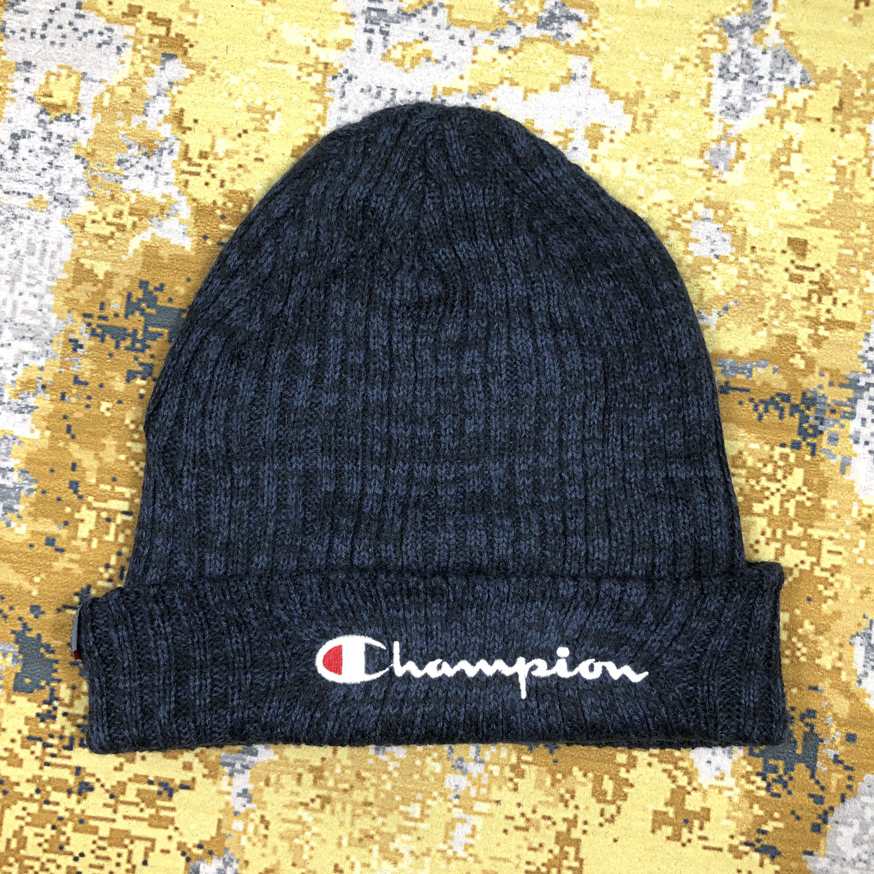 Champion × Vintage Vintage Champion Spell Out Beanie Hat B2280 Size ONE SIZE - 3 Thumbnail