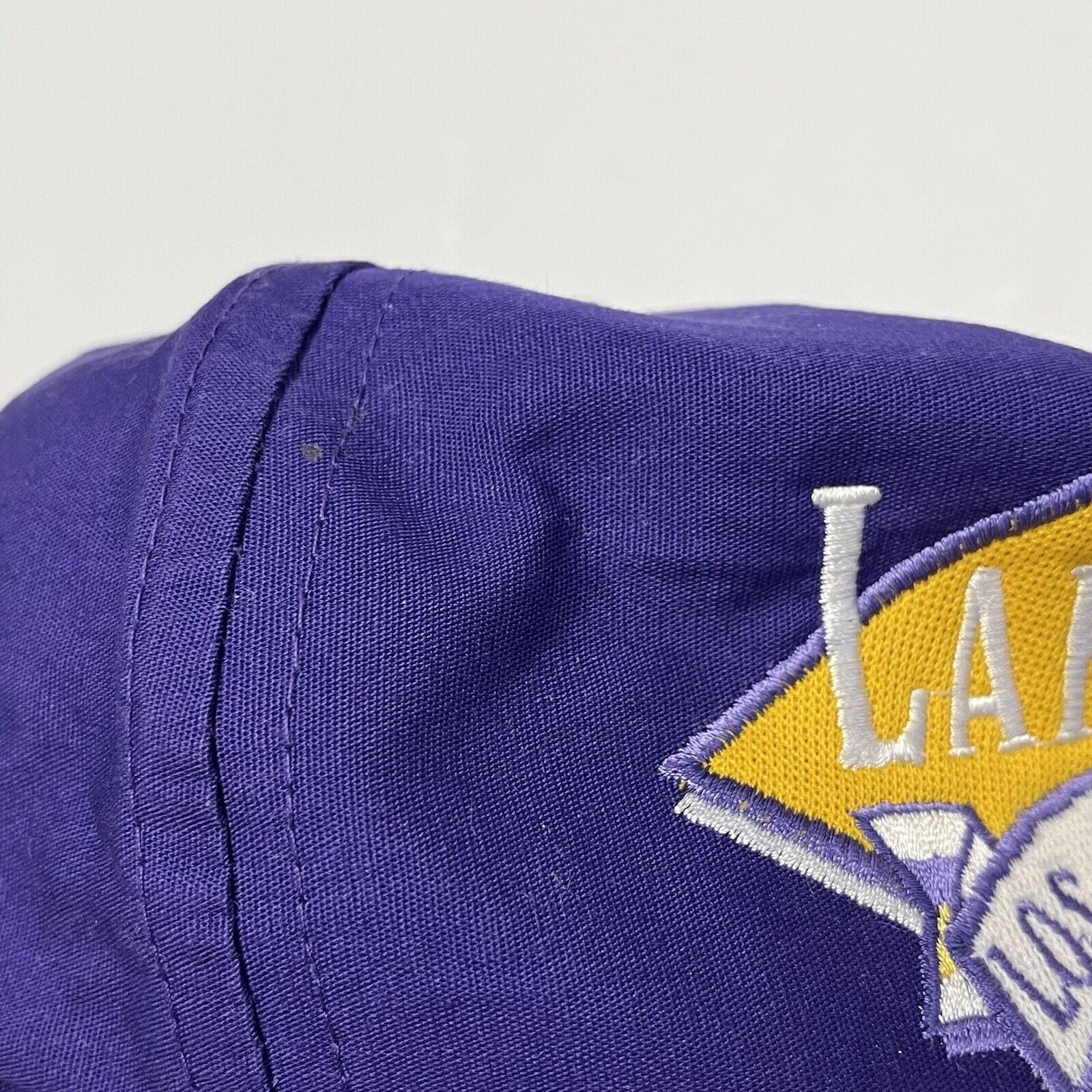 NBA Vintage Los Angeles Lakers Snap Back Hat Side Liner NBA Bask Size ONE SIZE - 2 Thumbnail