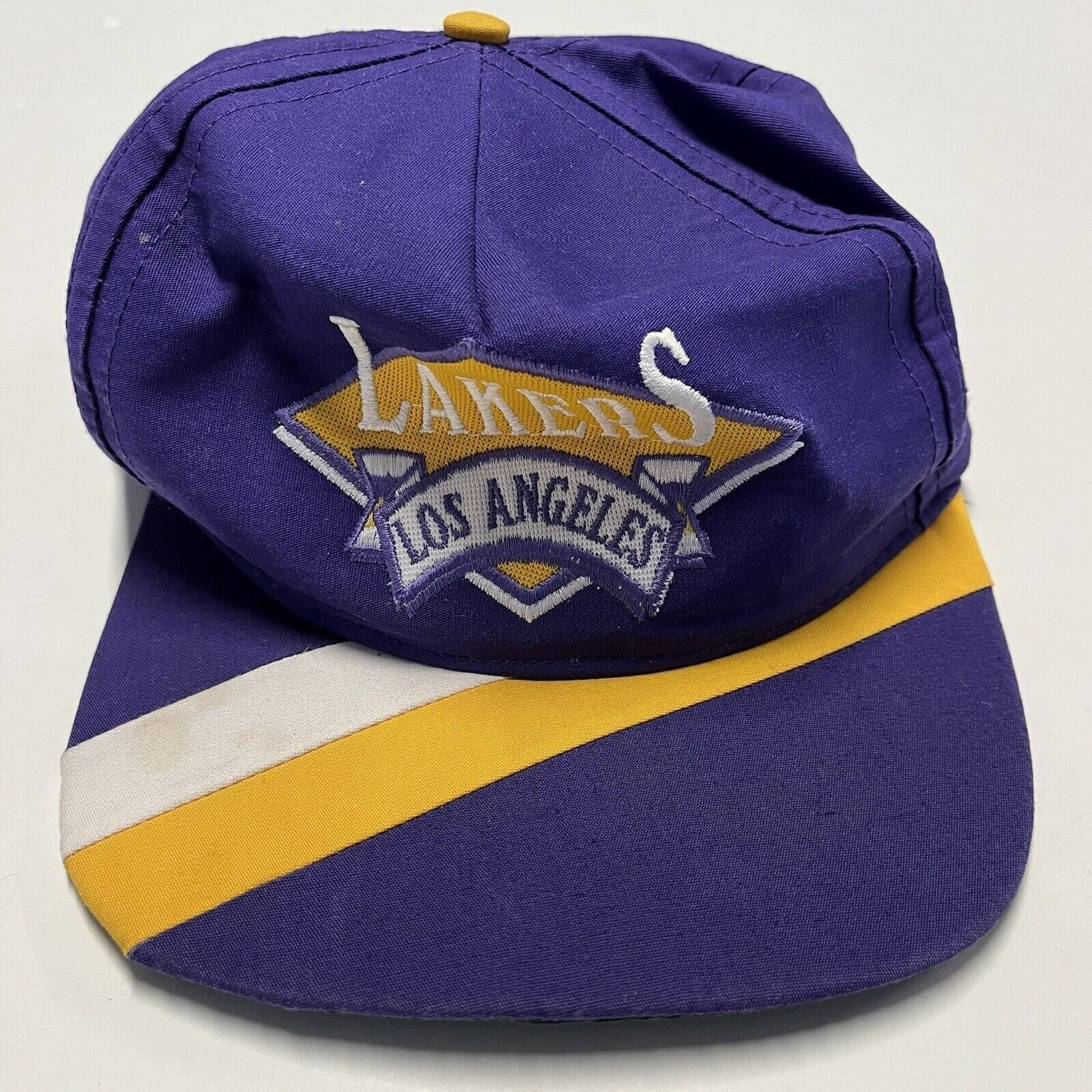 NBA Vintage Los Angeles Lakers Snap Back Hat Side Liner NBA Bask Size ONE SIZE - 1 Thumbnail