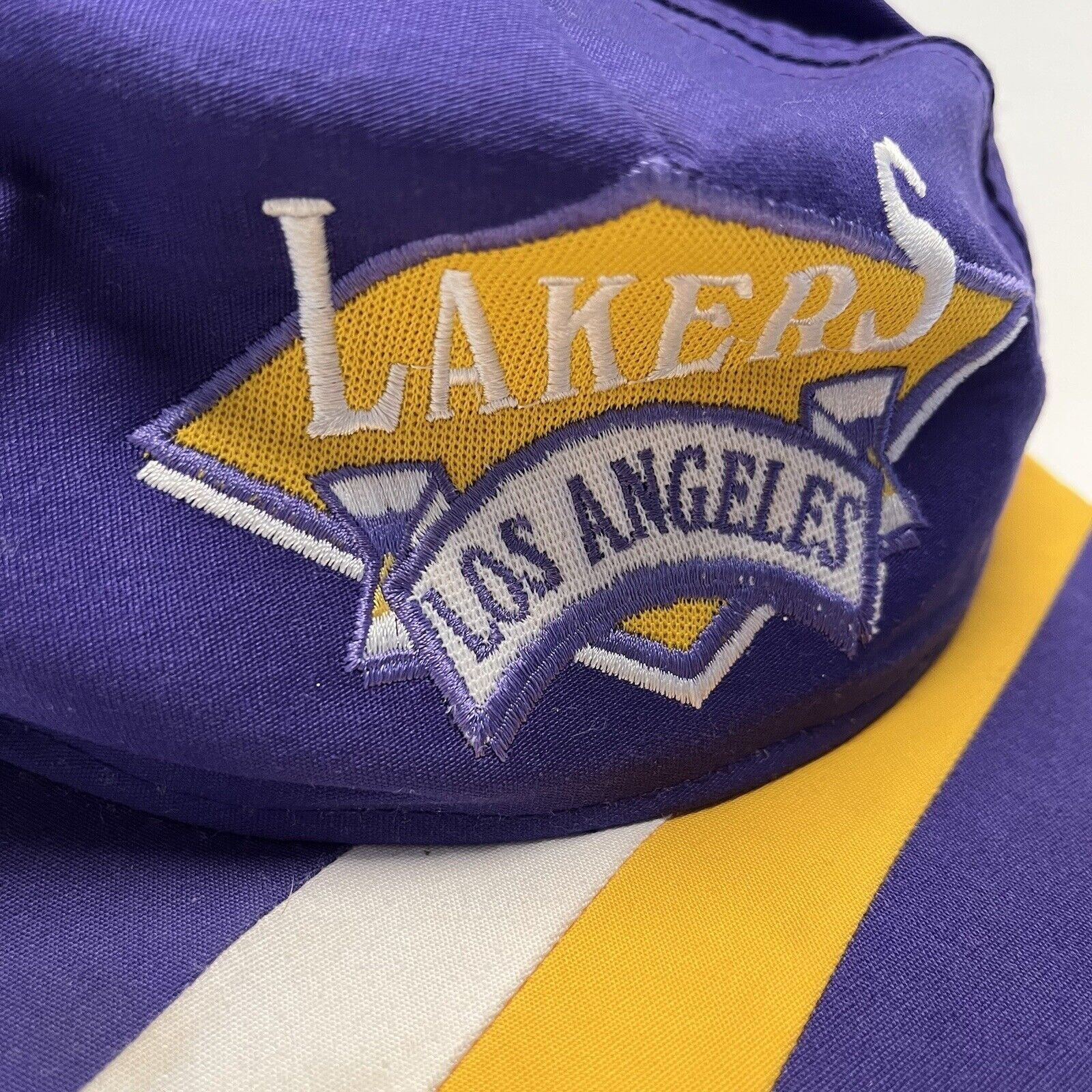 NBA Vintage Los Angeles Lakers Snap Back Hat Side Liner NBA Bask Size ONE SIZE - 3 Thumbnail