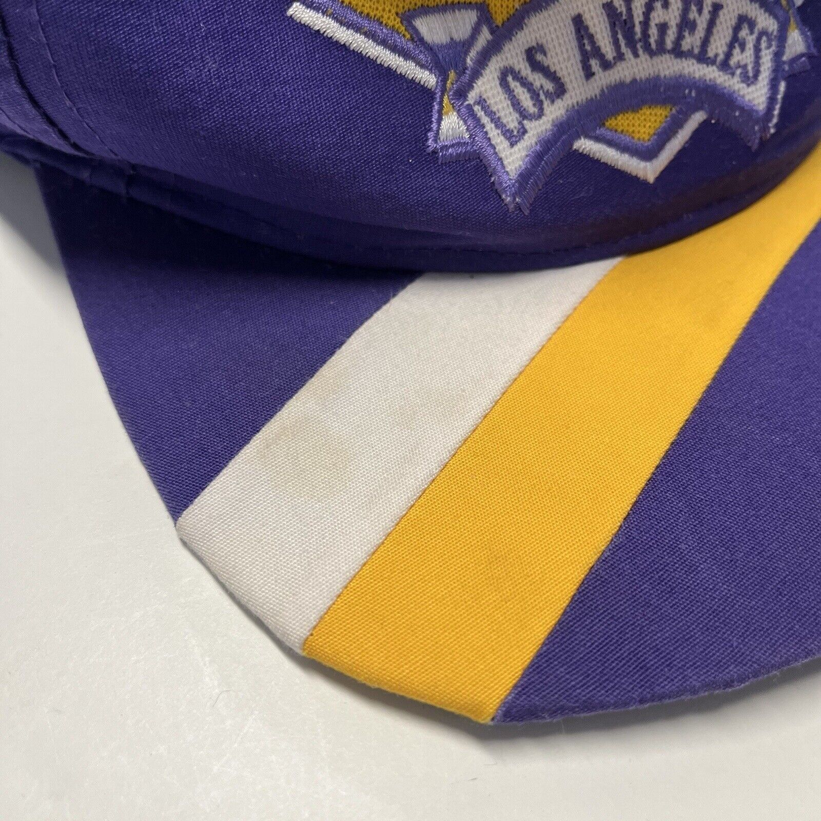 NBA Vintage Los Angeles Lakers Snap Back Hat Side Liner NBA Bask Size ONE SIZE - 4 Thumbnail