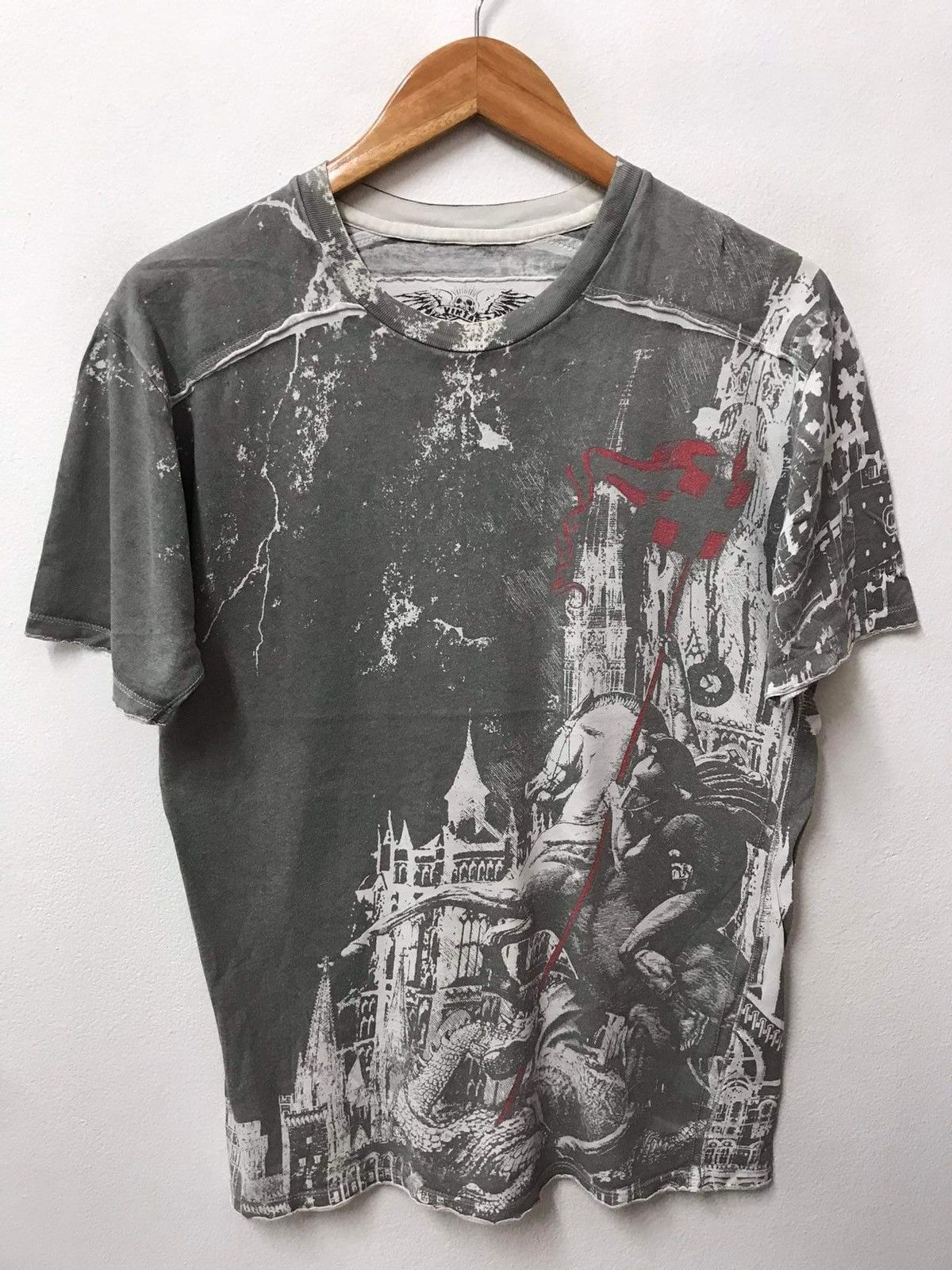 Ed Hardy Vintage XG Affliction Knight Castle Graphics Tee | Grailed