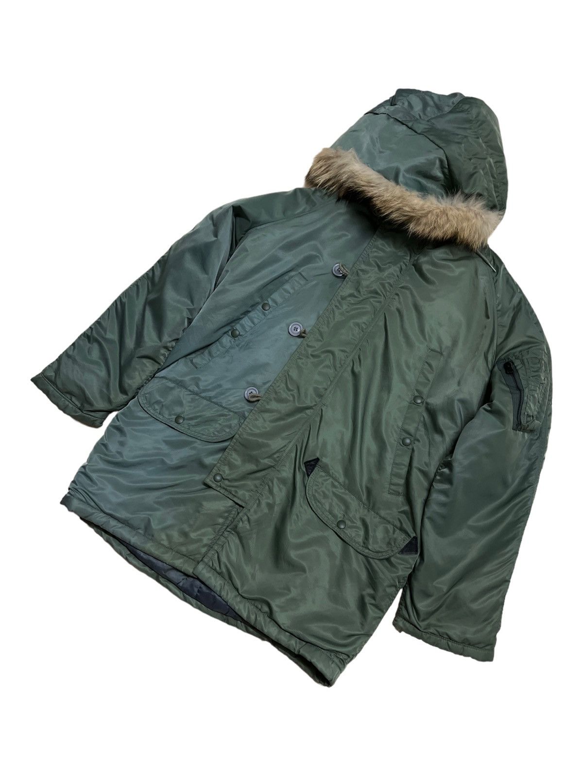 Vintage Usa Parka Extreme Cold Type N-3 Hoodies Mohair