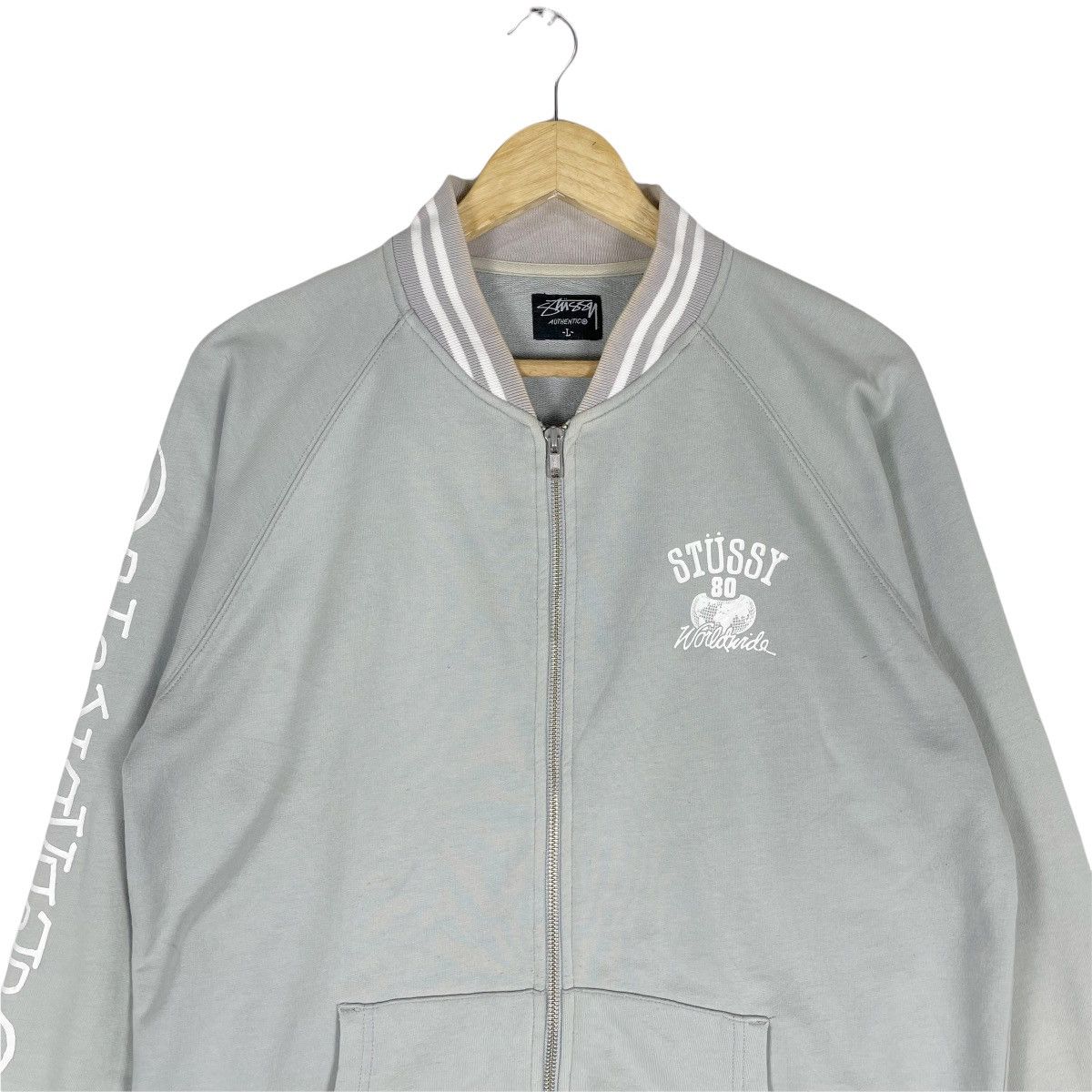 Stussy 🔥STUSSY Global Roots Zipper Sweatshirt Size US L / EU 52-54 / 3 - 4 Thumbnail