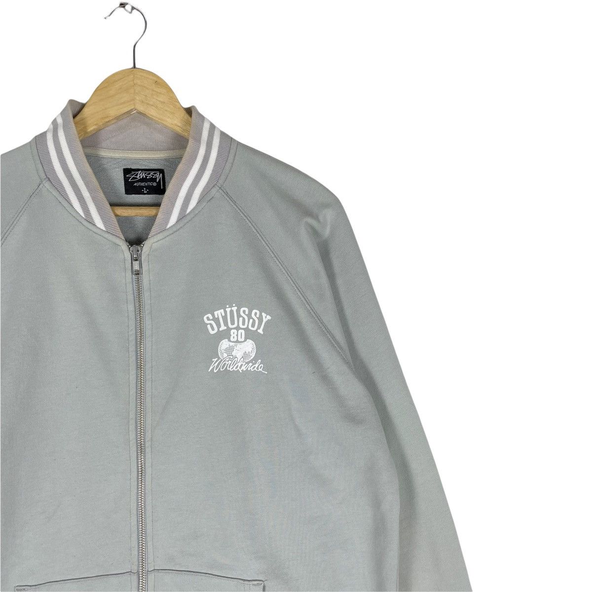Stussy 🔥STUSSY Global Roots Zipper Sweatshirt Size US L / EU 52-54 / 3 - 5 Thumbnail
