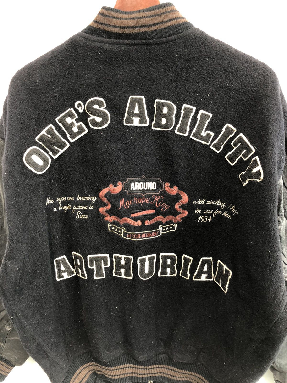 Japanese Brand One Ability Machope Sportwear Big Logo Varsity Jacket Size US M / EU 48-50 / 2 - 8 Thumbnail
