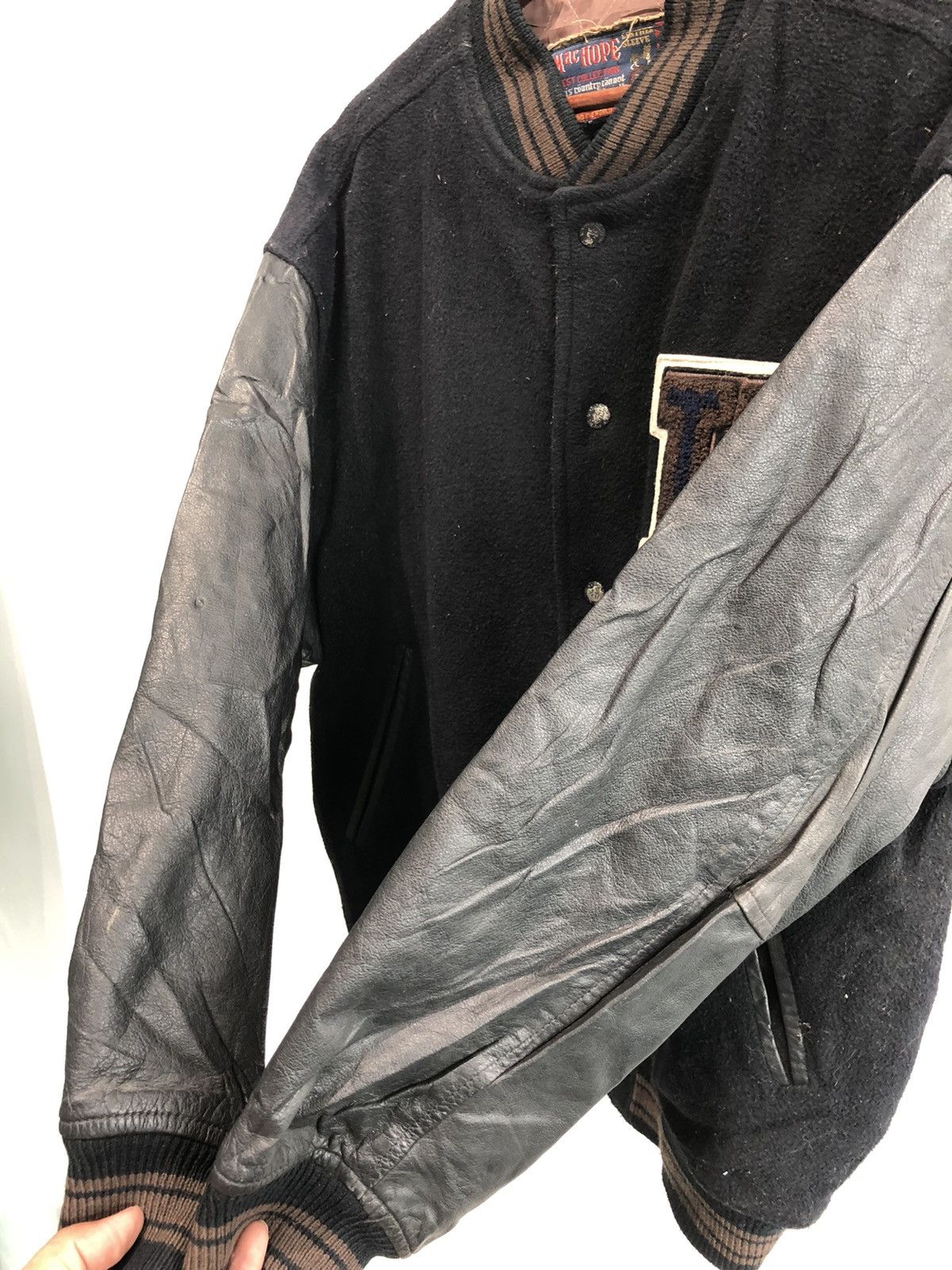 Japanese Brand One Ability Machope Sportwear Big Logo Varsity Jacket Size US M / EU 48-50 / 2 - 9 Thumbnail