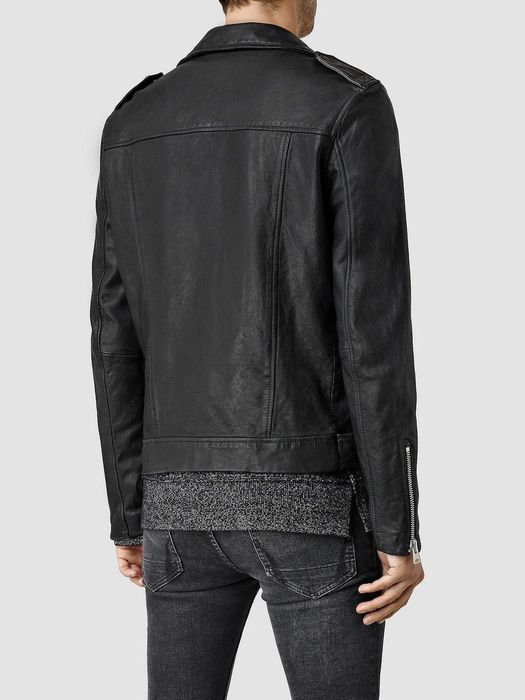 Allsaints All Saints Kahawa Leather Biker Jacket Black M Grailed