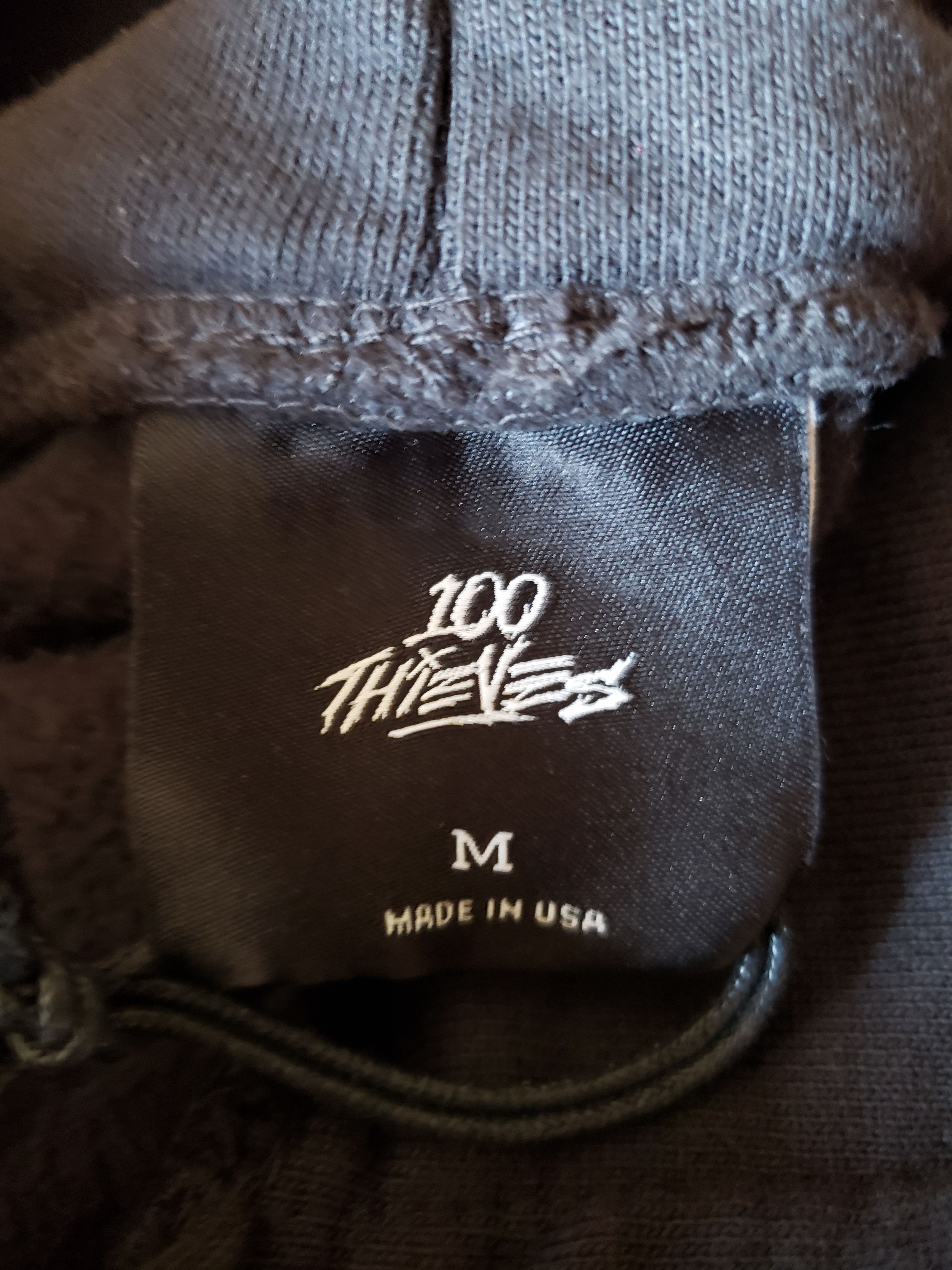 100 Thieves x Halo Hoodie outlet (Black - Men's Size Medium