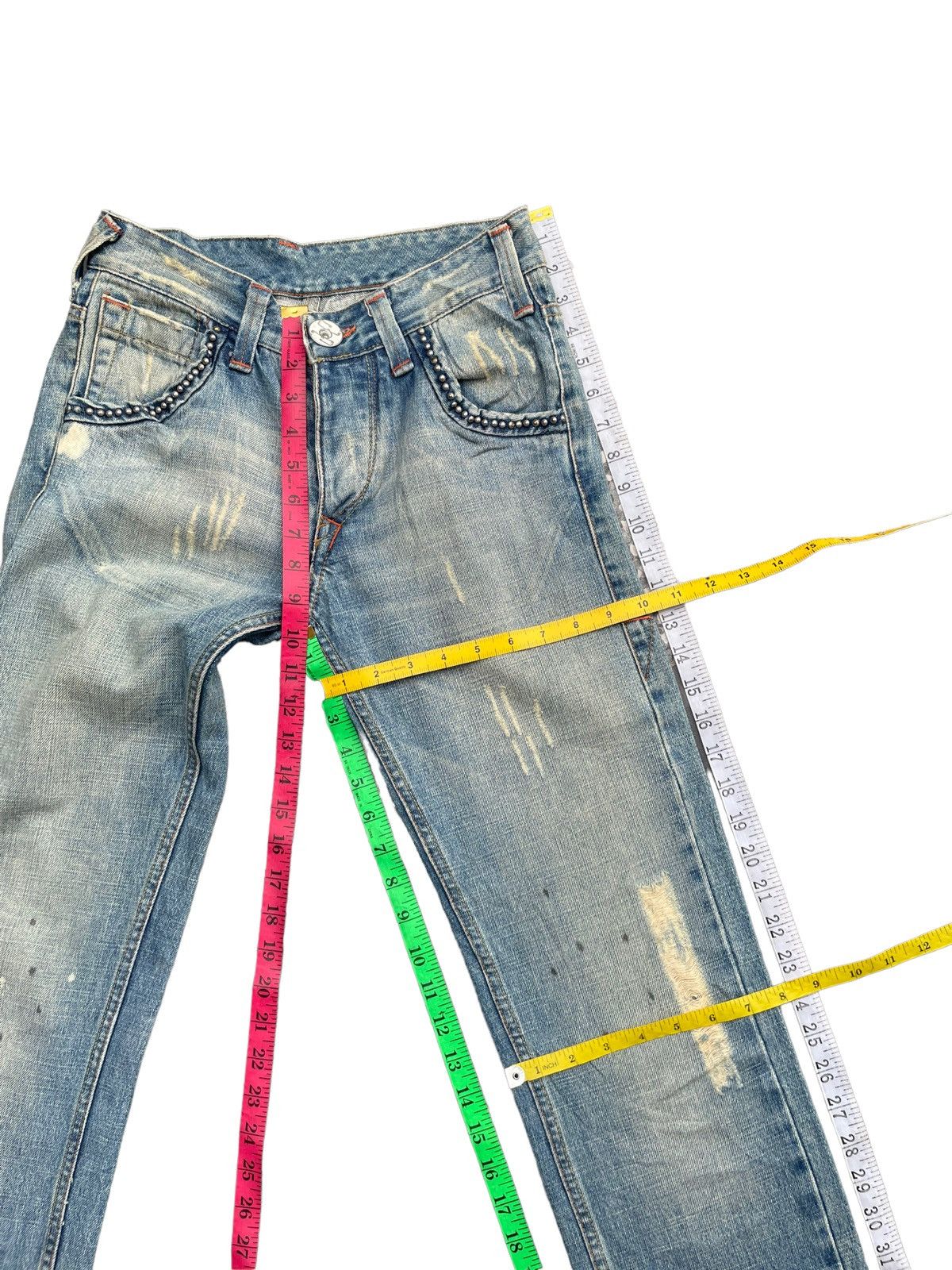 Designer × Vintage Vintage CJ Distresed Denim Size US 28 / EU 44 - 23 Thumbnail